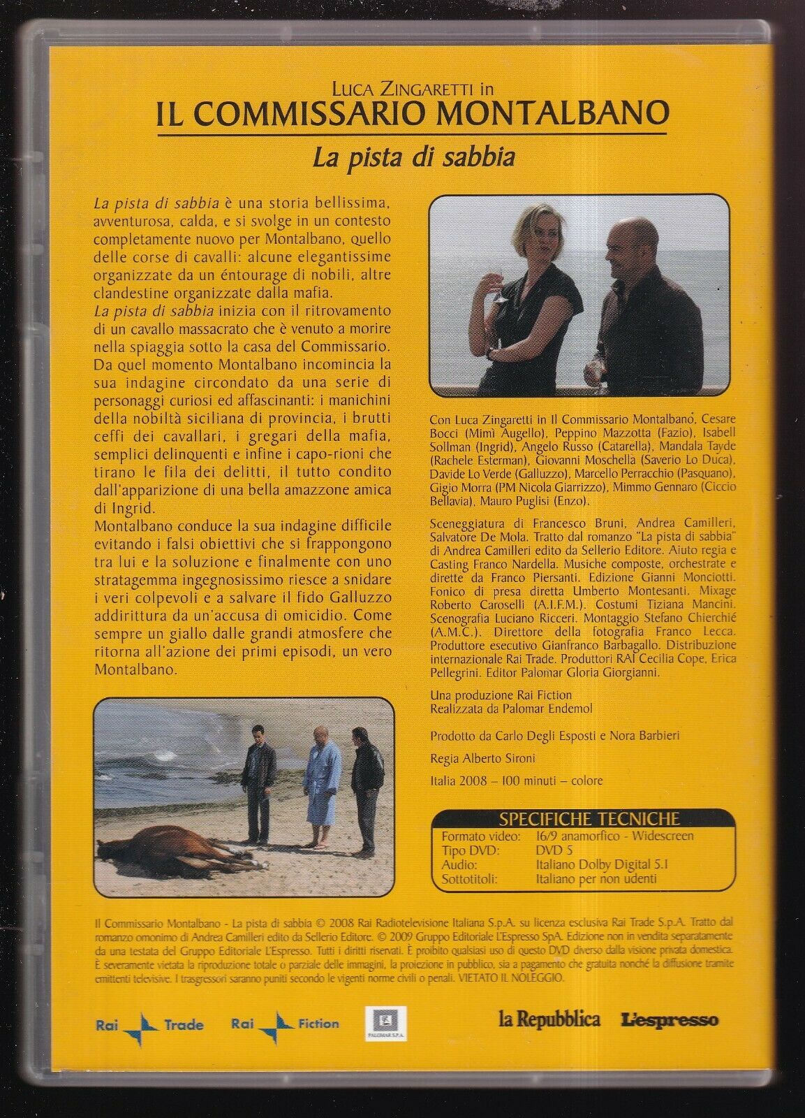 EBOND La Pista Di Sabbia Il Commissario Montalbano Vol.3 Editoriale DVD DB620601