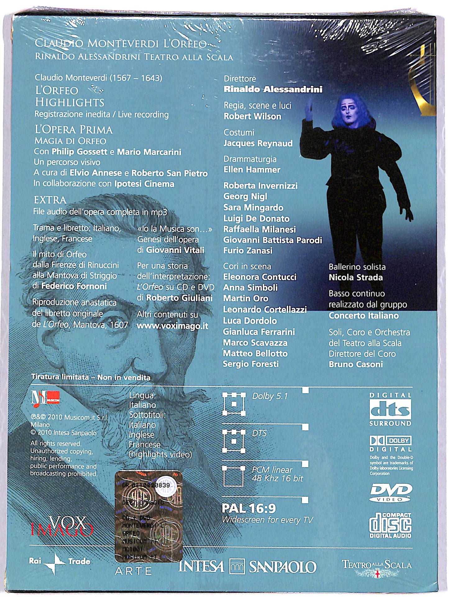 EBOND Claudio Monteverdi - L'Orfeo (Digipack) EDITORIALE DVD DB620615
