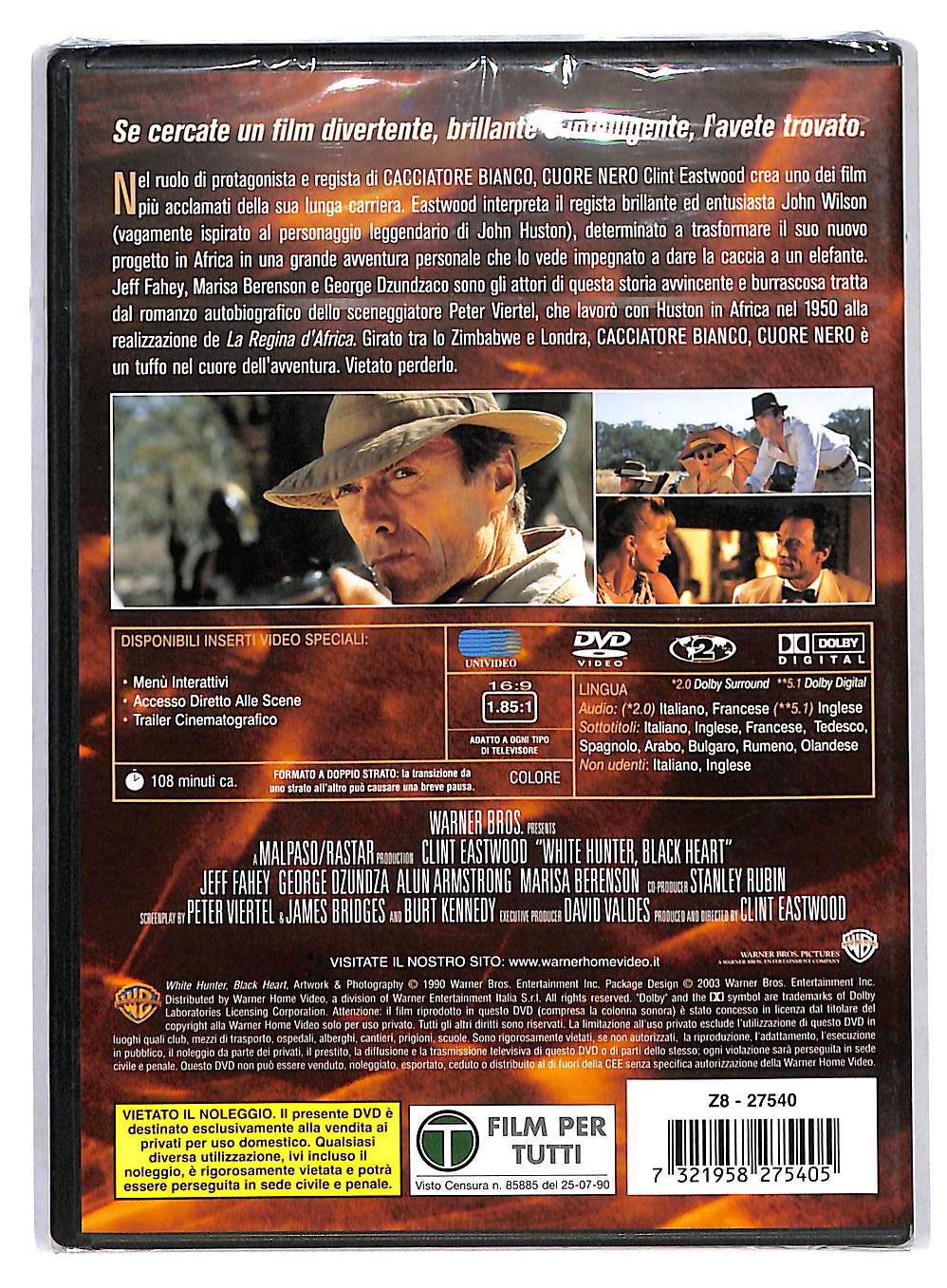 EBOND Cacciatore Bianco,Cuore Nero DVD DB620634