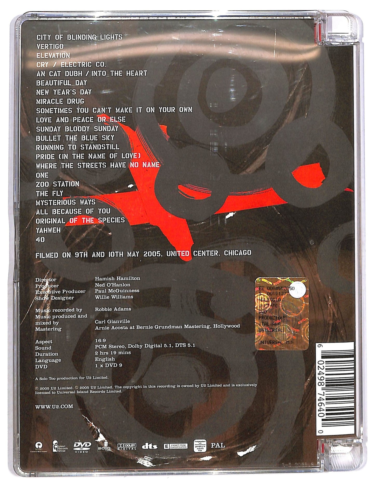 EBOND Vertigo 2005//U2 Live From Chicago SJB DVD DB620831
