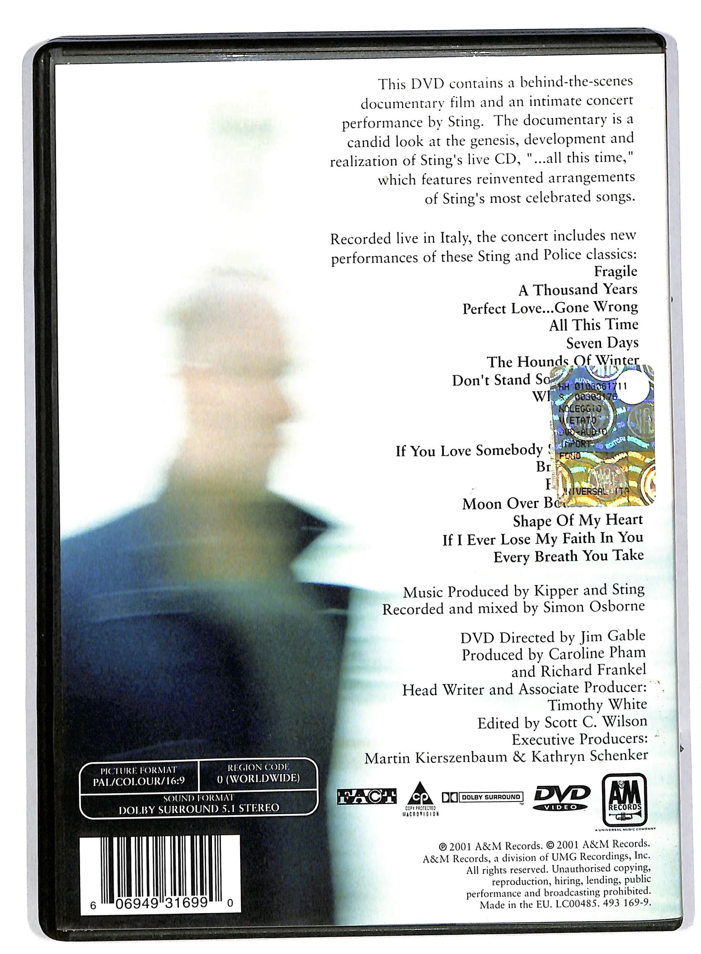 EBOND Sting - all this time DVD DB620852