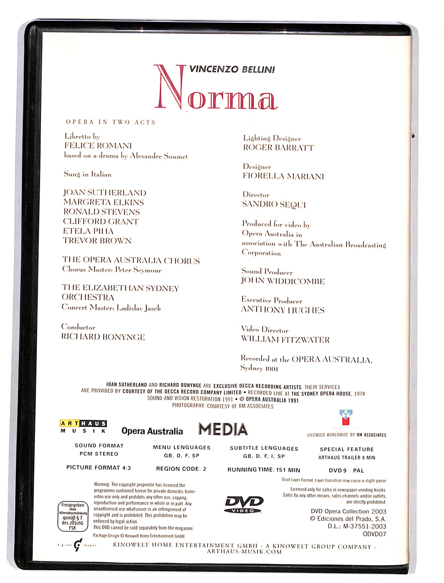 EBOND DVD Opera Collection Norma EDITORIALE DVD DB621137
