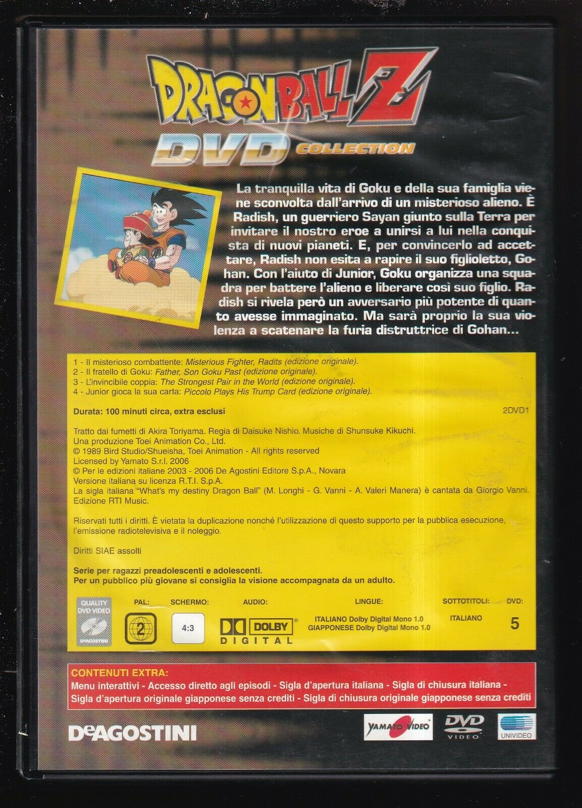 EBOND Dragon Ball Z Collection Vol 1 Ep: 1-2-3-4 Editoriale DVD DB621802