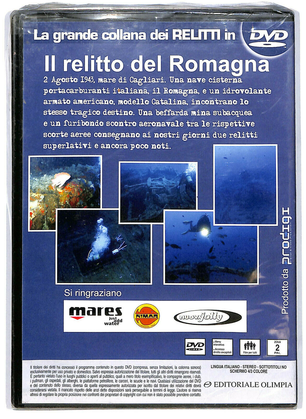 EBOND Mondo Sommerso Relitto Del Romagna Vol.2  Editoriale DVD DB621860
