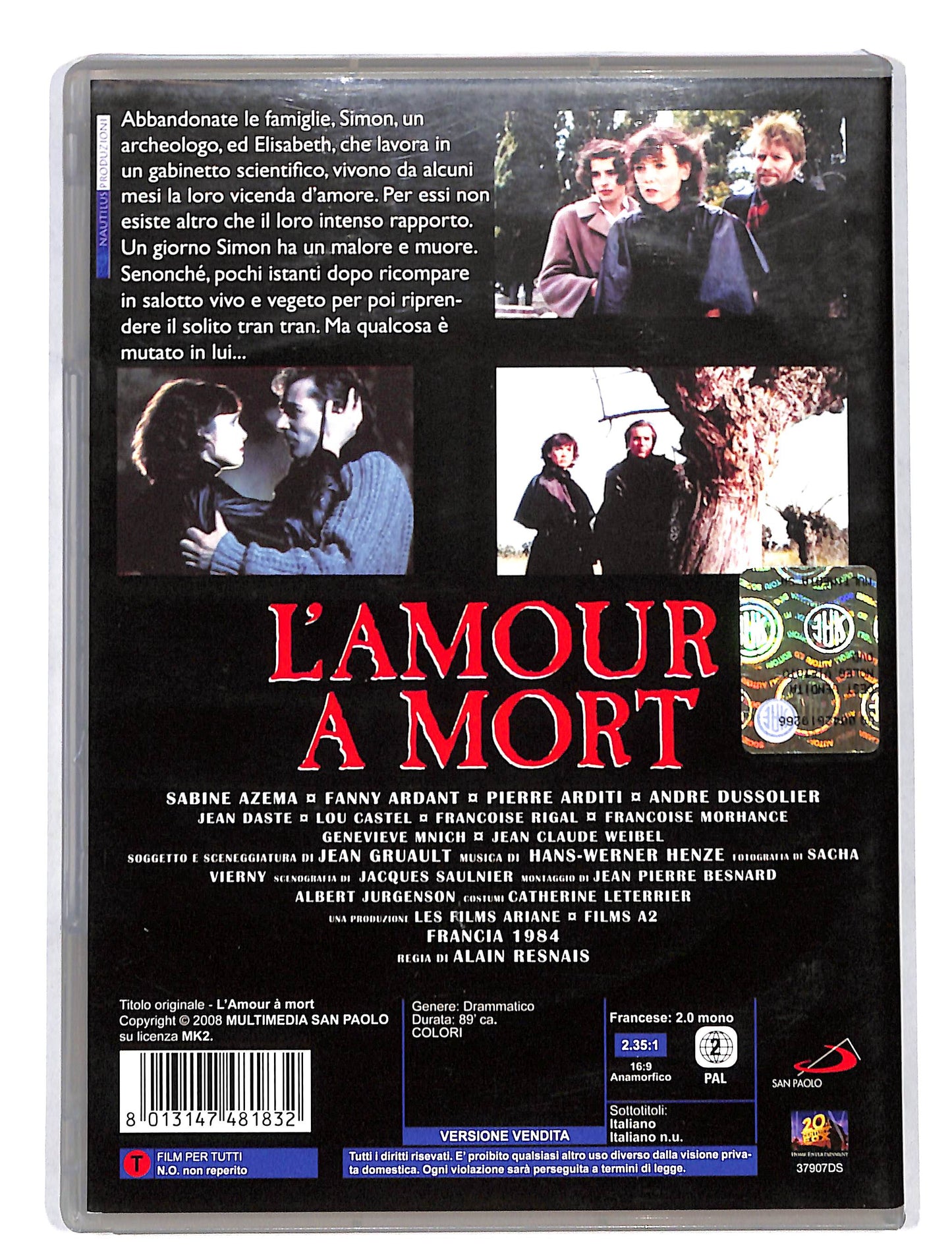 EBOND Amour A Mort DVD DB622606