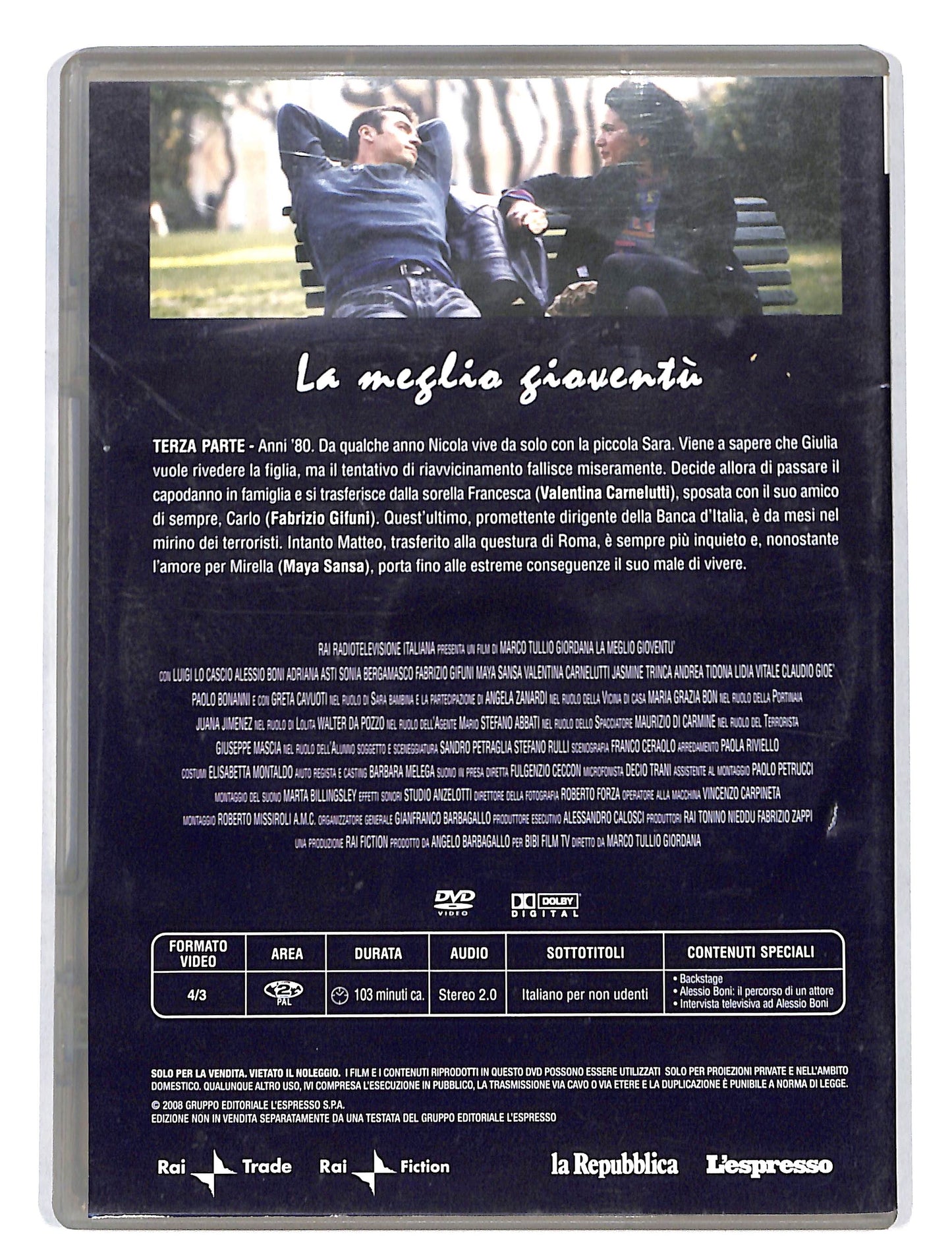 EBOND La Meglio Gioventu 3 parte EDITORIALE DVD DB622620