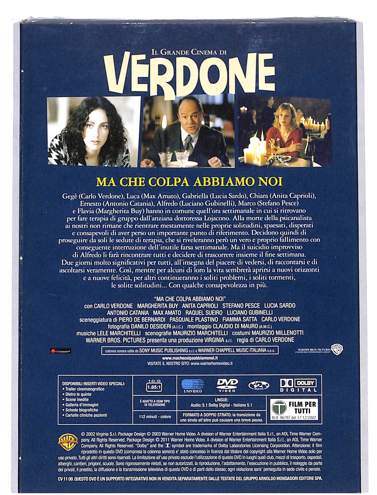 EBOND Il Grande Cinema di Verdone - ma che colpa abbiamo noi DVD DB622656