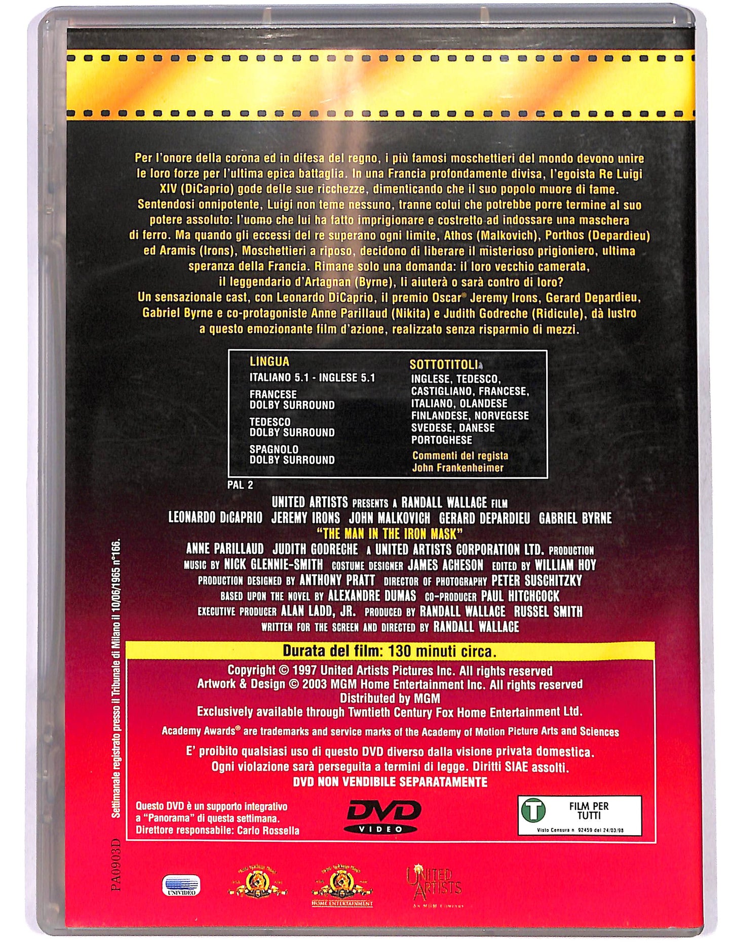 EBOND La maschera di Ferro EDITORIALE DVD DB622911