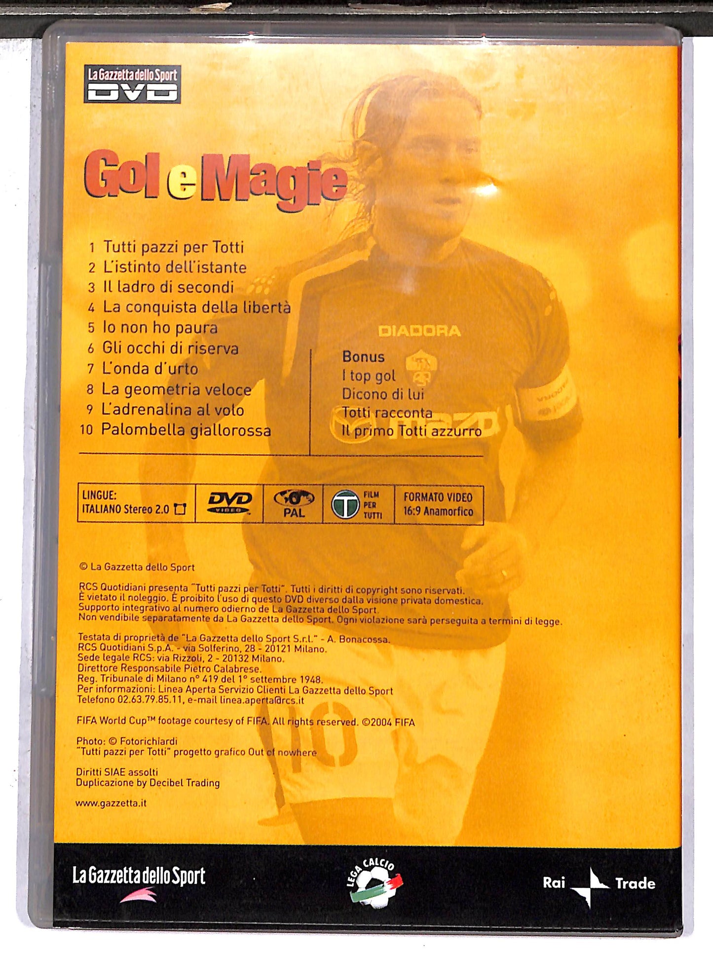 EBOND tutti pazzi per totti EDITORIALE DVD DB623353