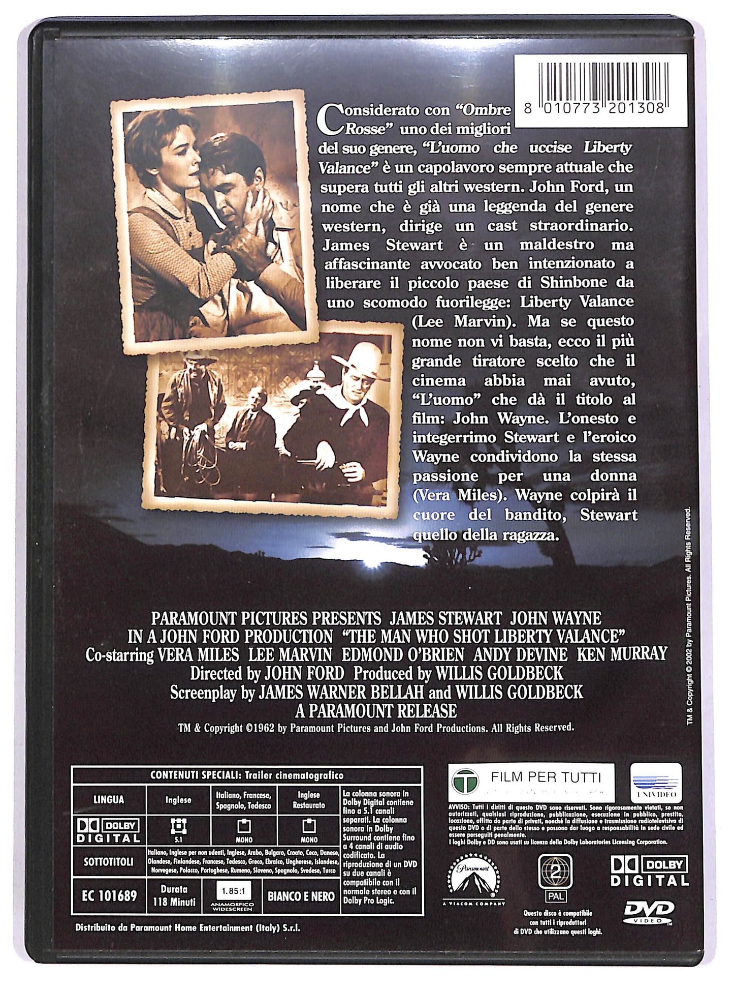 EBOND L'uomo che uccise Liberty Valance DVD DB623921