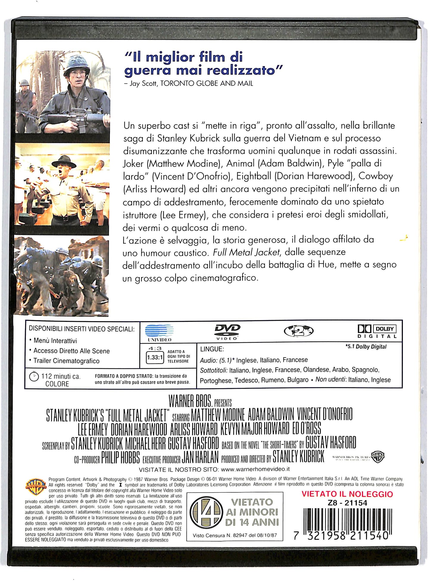 EBOND Full Metal Jacket - Snapper DVD DB624165