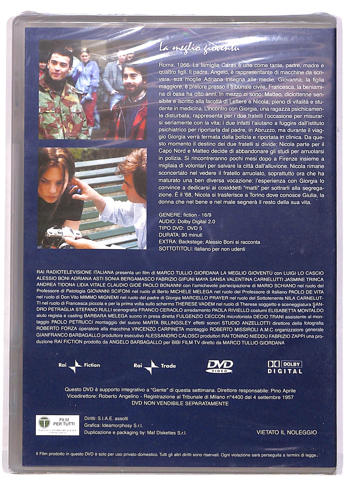 EBOND La Meglio Gioventu' Prima Parte Editoriale DVD DB624442