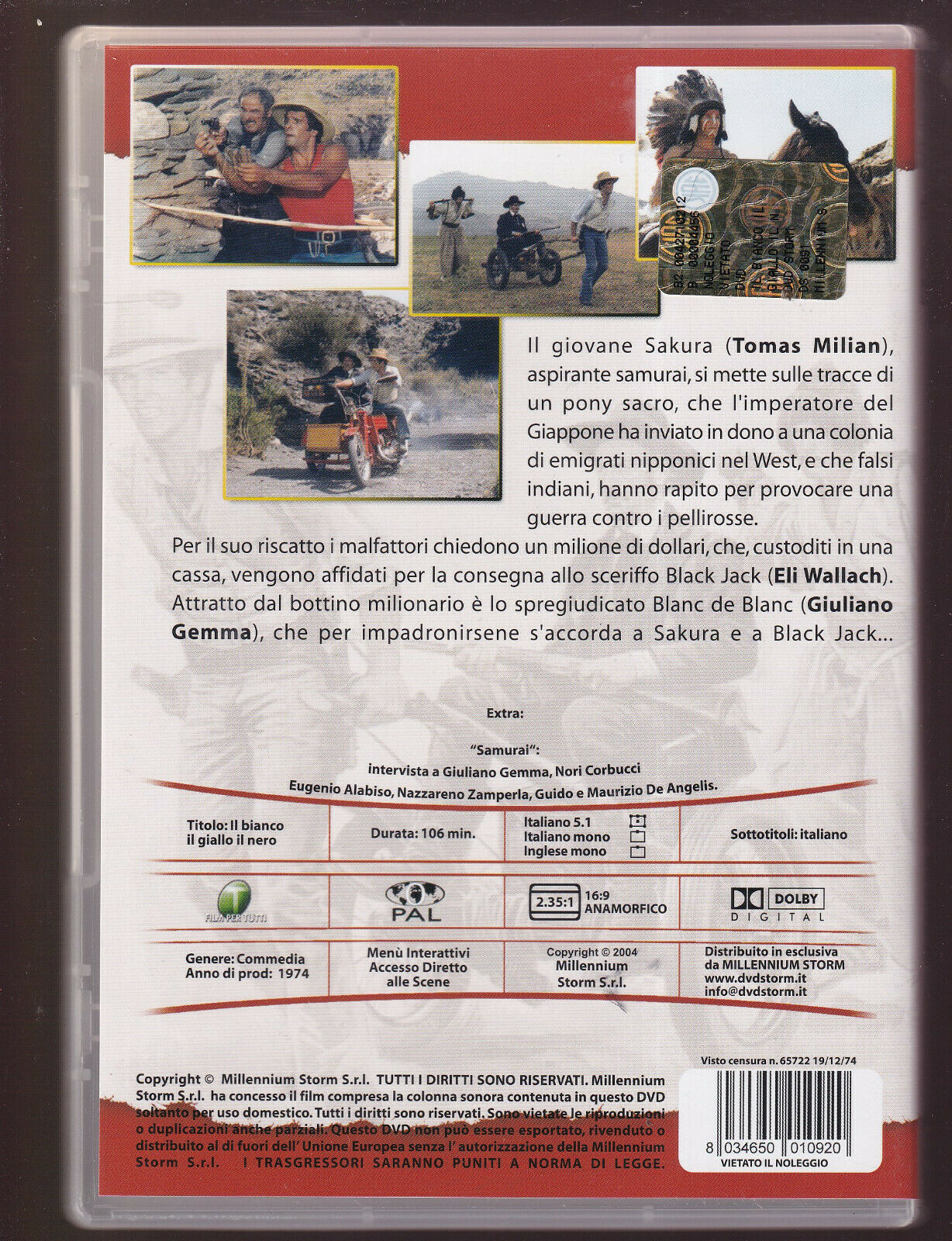 EBOND Il Bianco Il Giallo Il Nero DVD DB624618