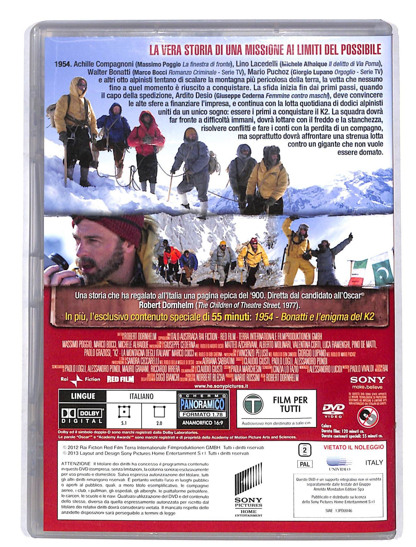 EBOND K2 - La montagna degli italiani EDITORIALE DVD DB624915