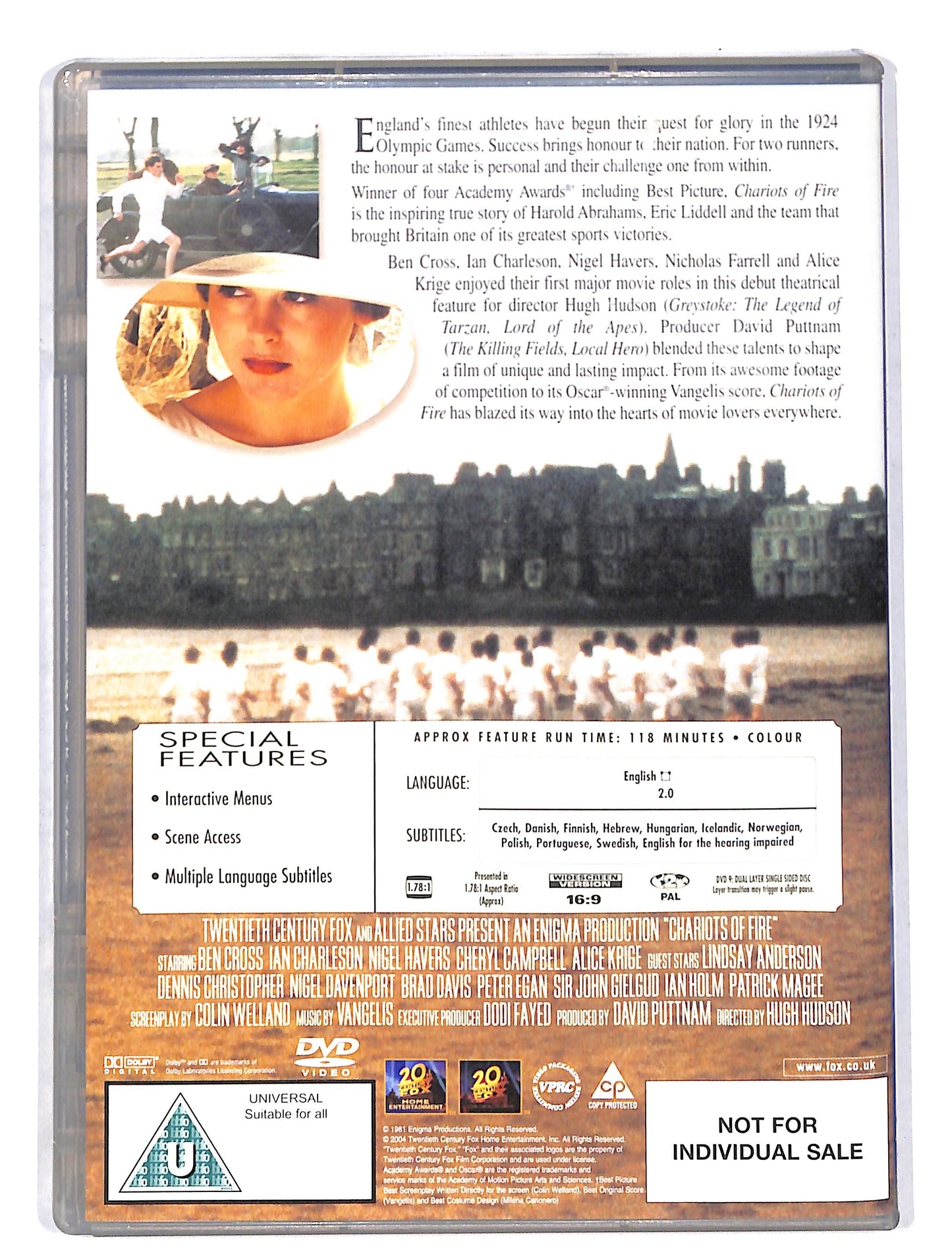 EBOND Chariots of Fire Edizione Uk DVD DB624916