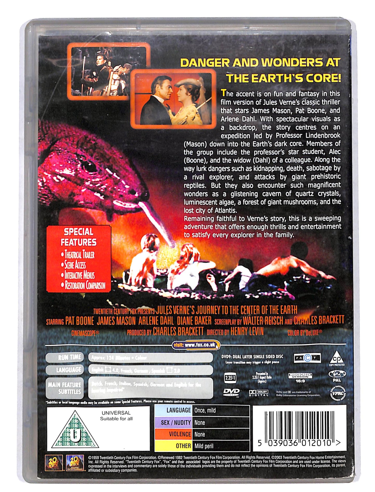 EBOND Journey to the center of the earth Edizione UK DVD DB624941