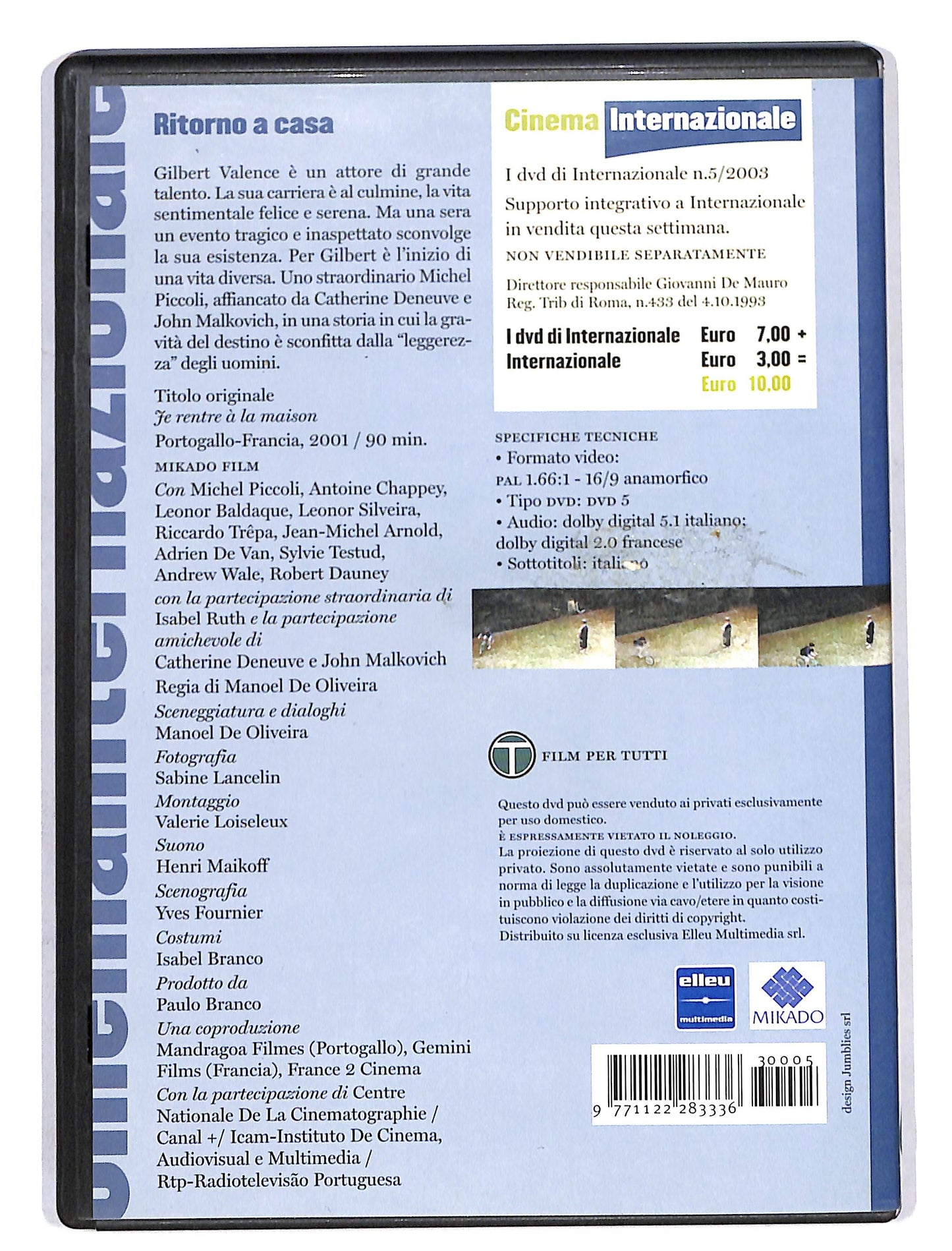 EBOND Ritorno a casa di Manoel De Oliveira DVD DB624954