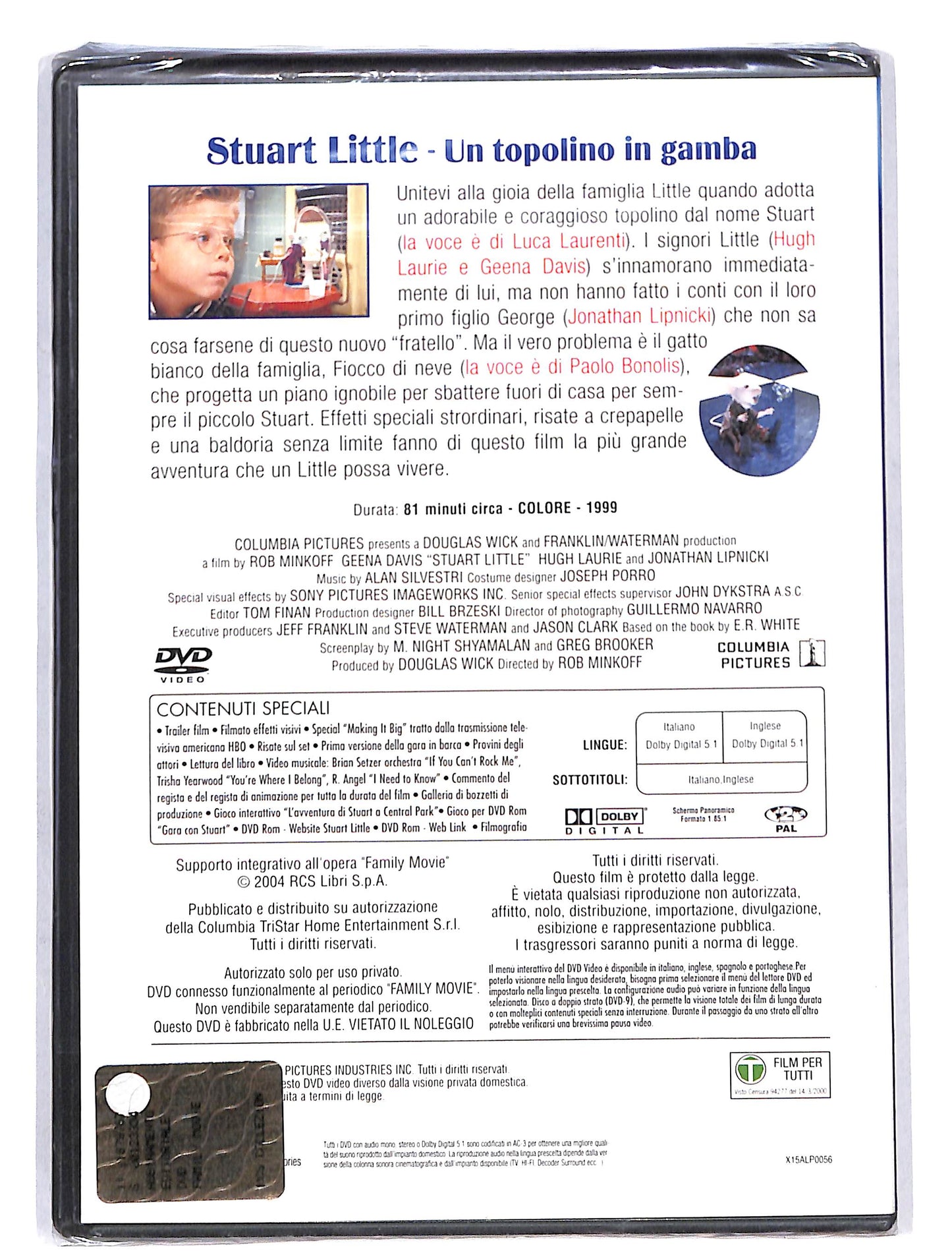 EBOND Family Movie - Stuart Little un topolino in gamba DVD DB624957