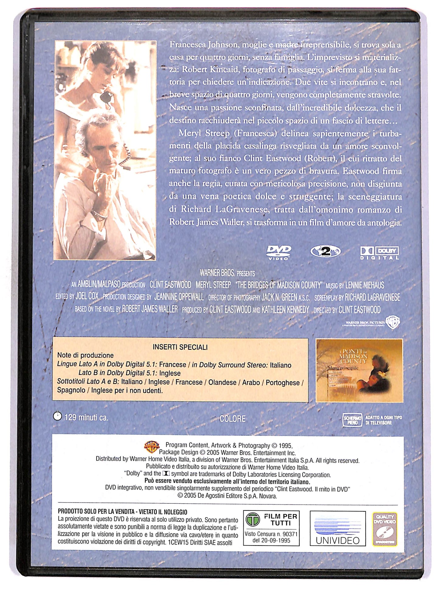 EBOND I ponti di Madison County EDITORIALE DVD DB625447