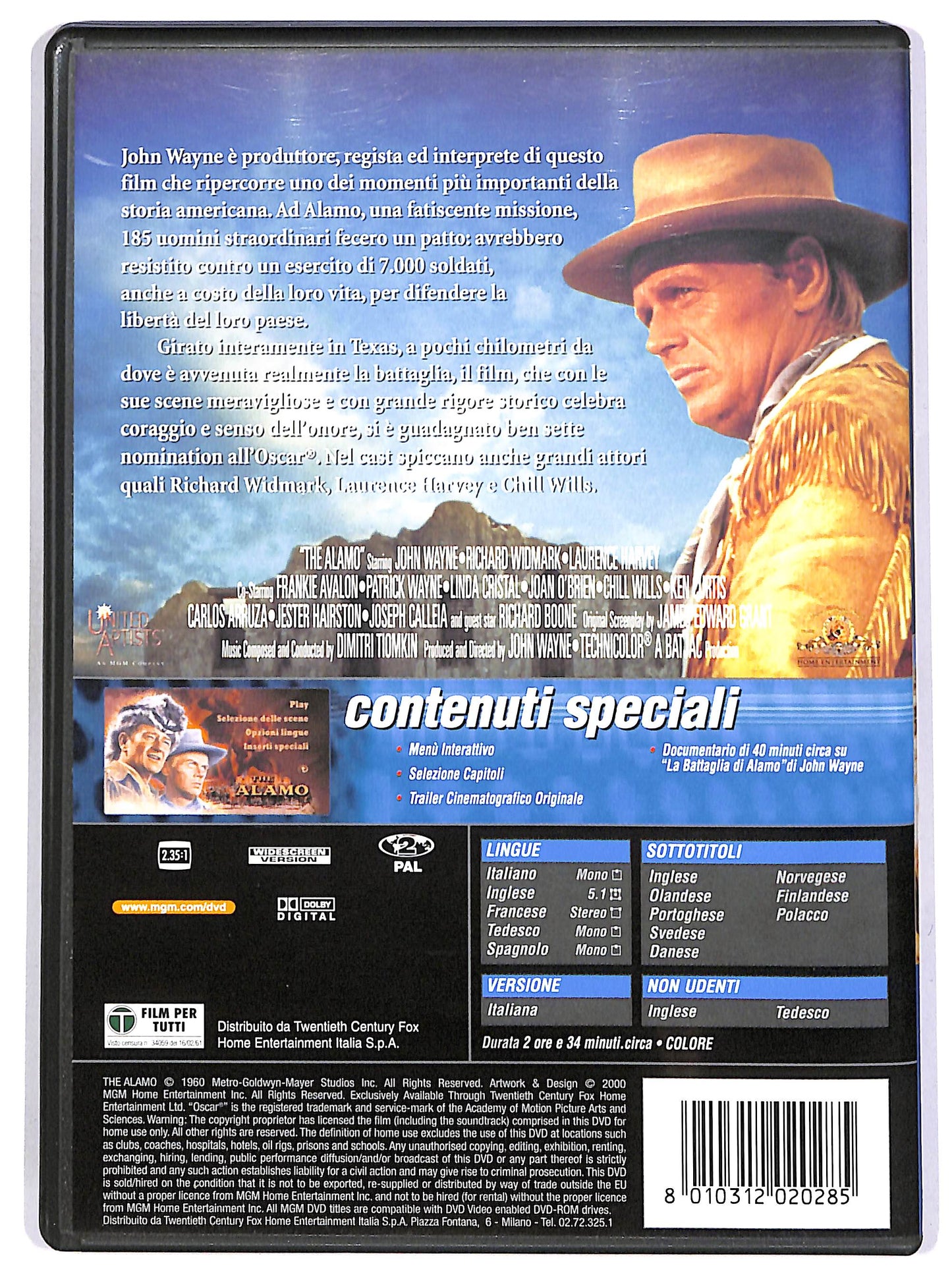 EBOND La battaglia di Alamo DVD DB625458