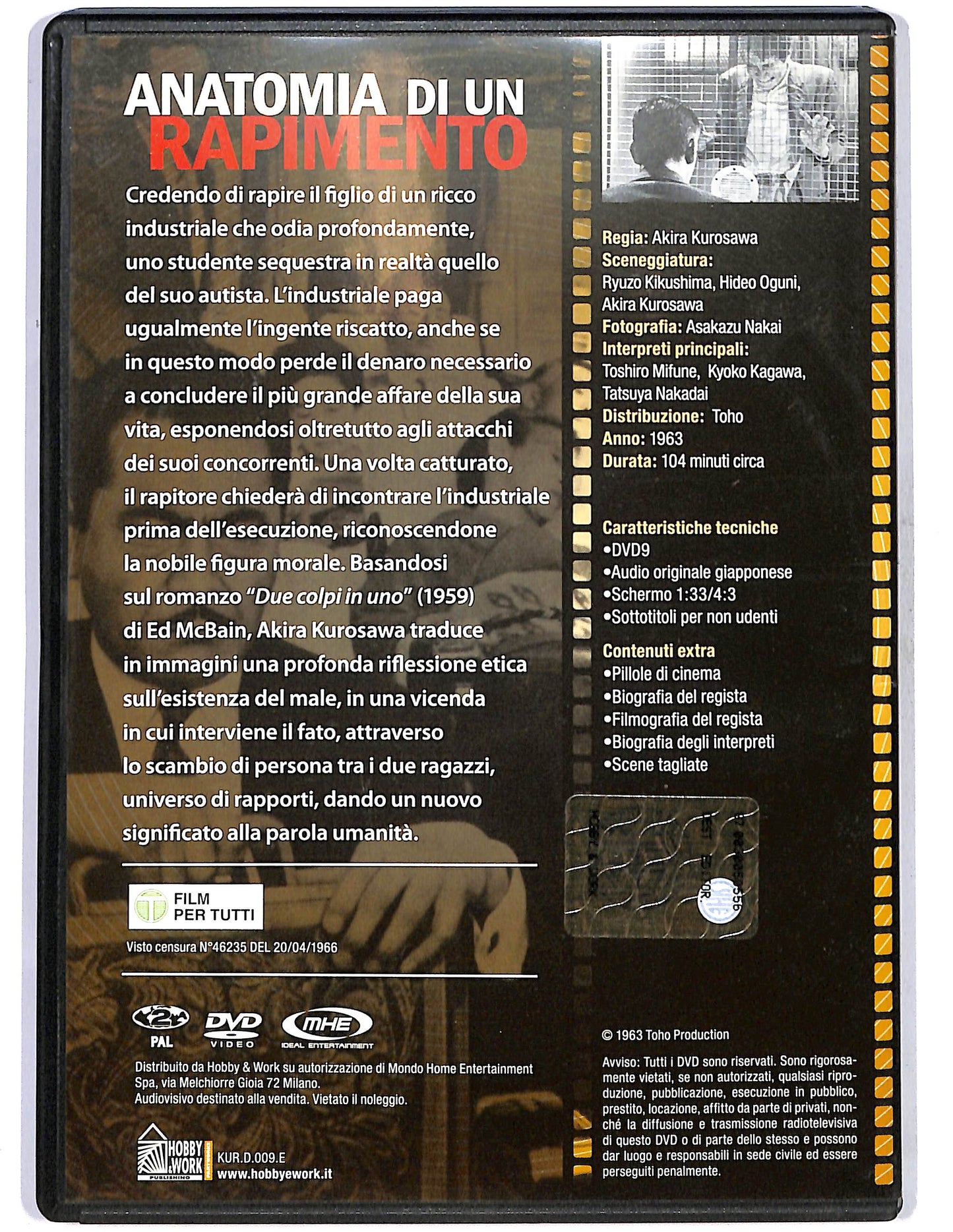 EBOND Anatomia di un rapimento EDITORIALE DVD DB625605