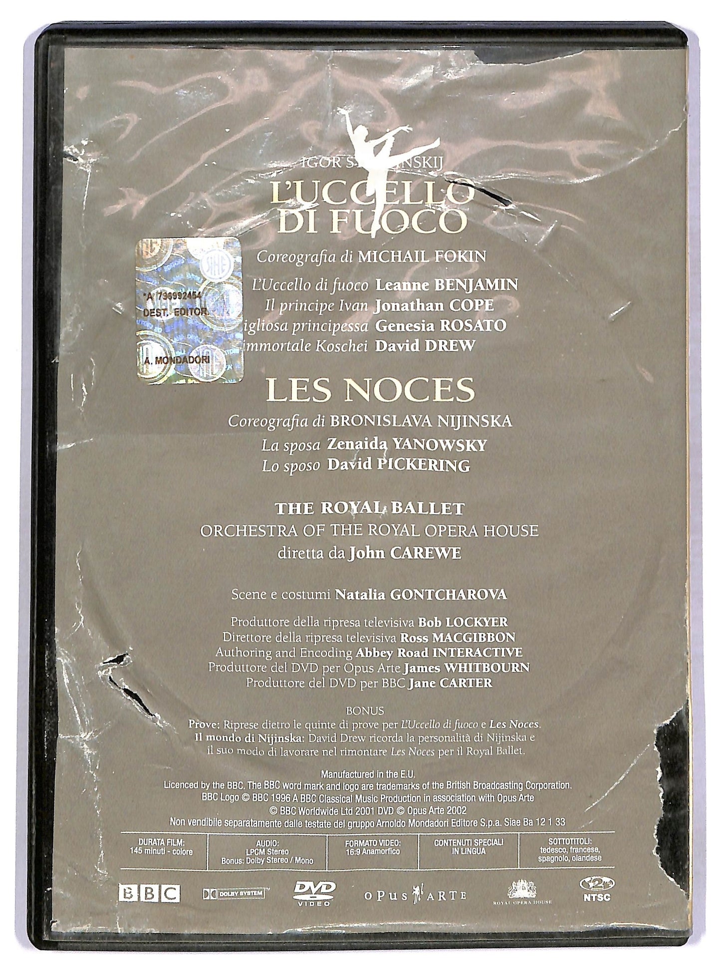 EBOND Igor Strawinskij - L'uccello Di Fuoco EDITORIALE NTSC DVD DB625609