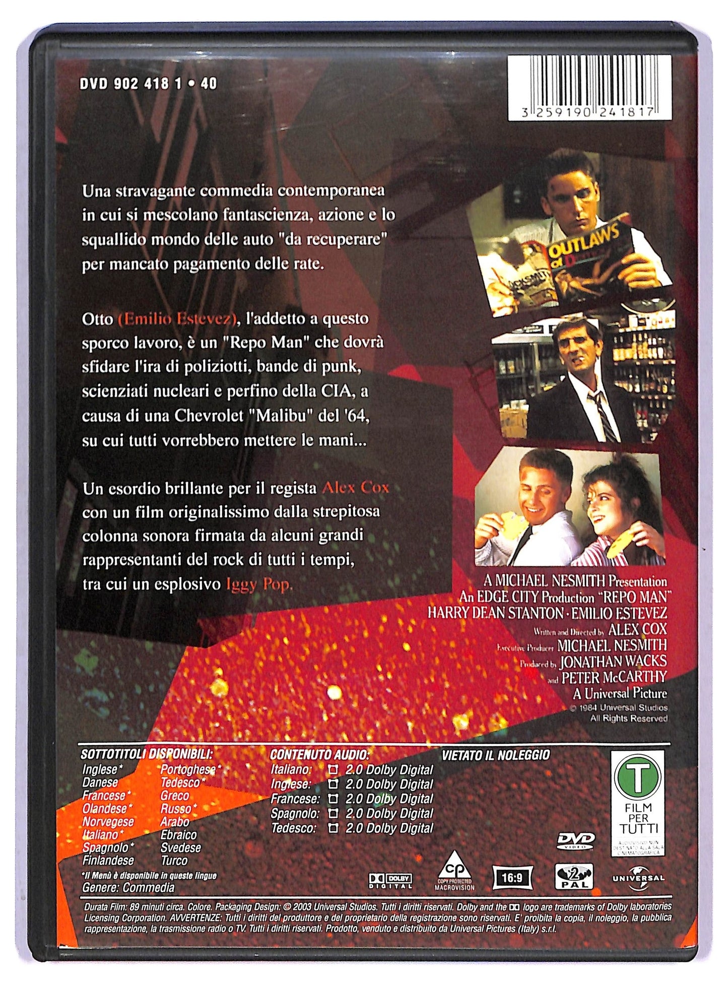 EBOND Repo Man - Il Recuperatore DVD DB626115