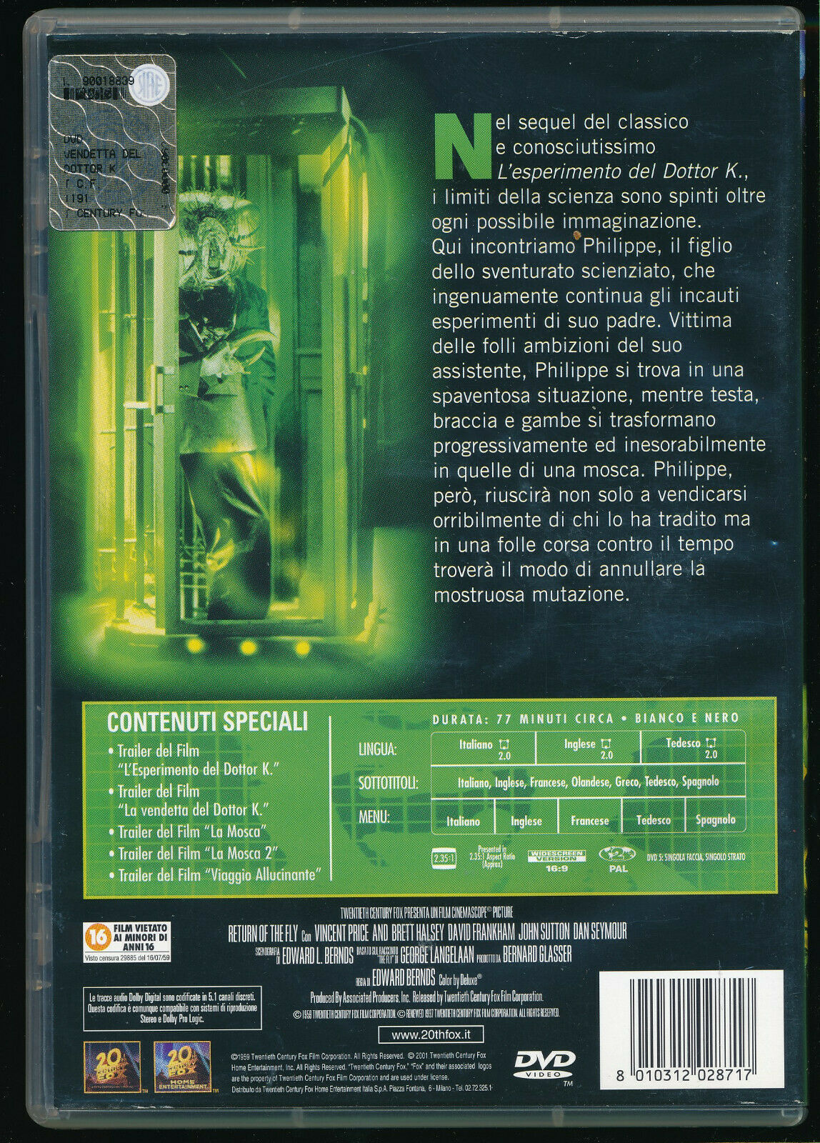 EBOND La Vendetta Del Dottor K. DVD DB626123