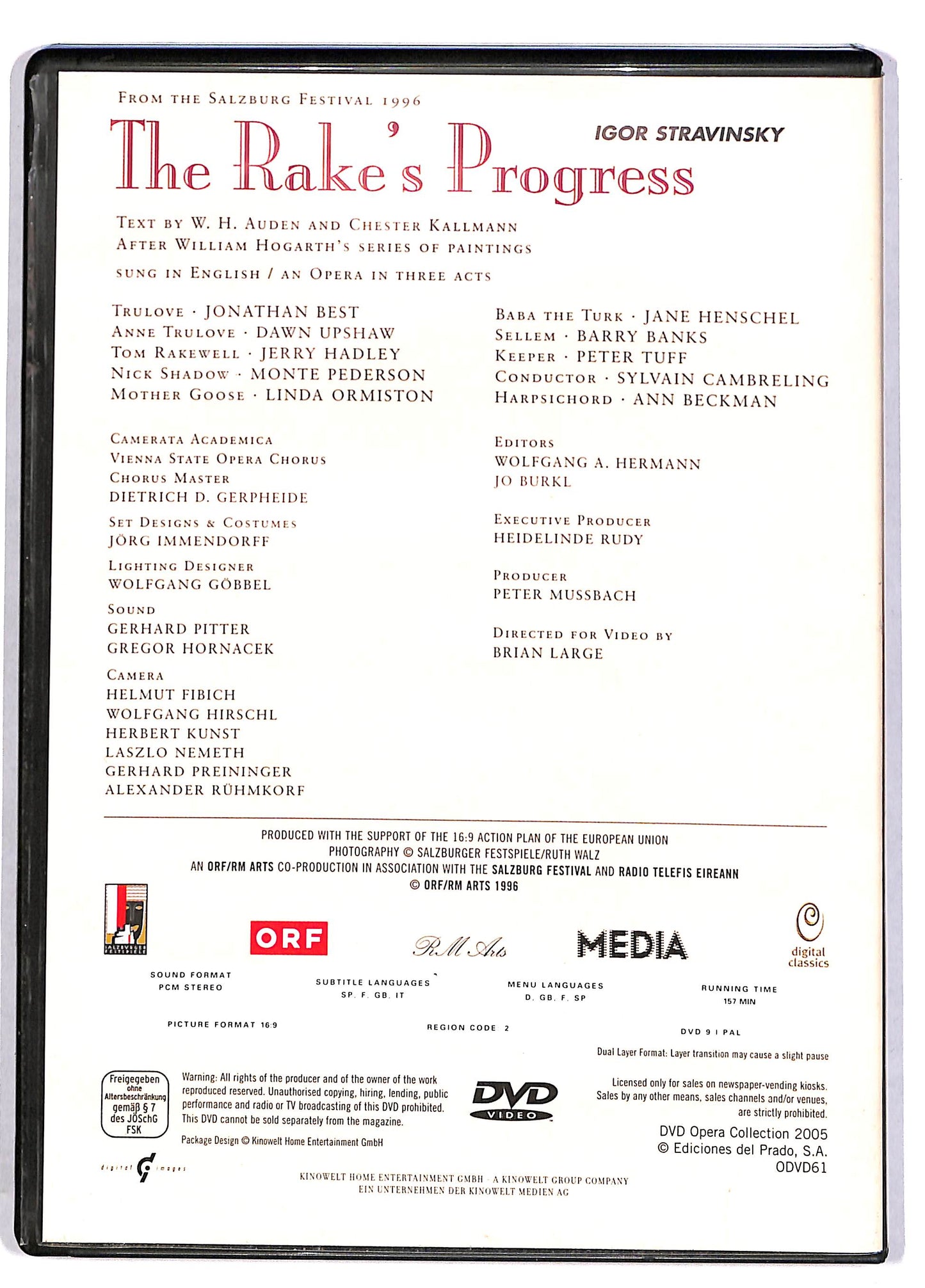 EBOND The Rake's Progress DVD DB626323