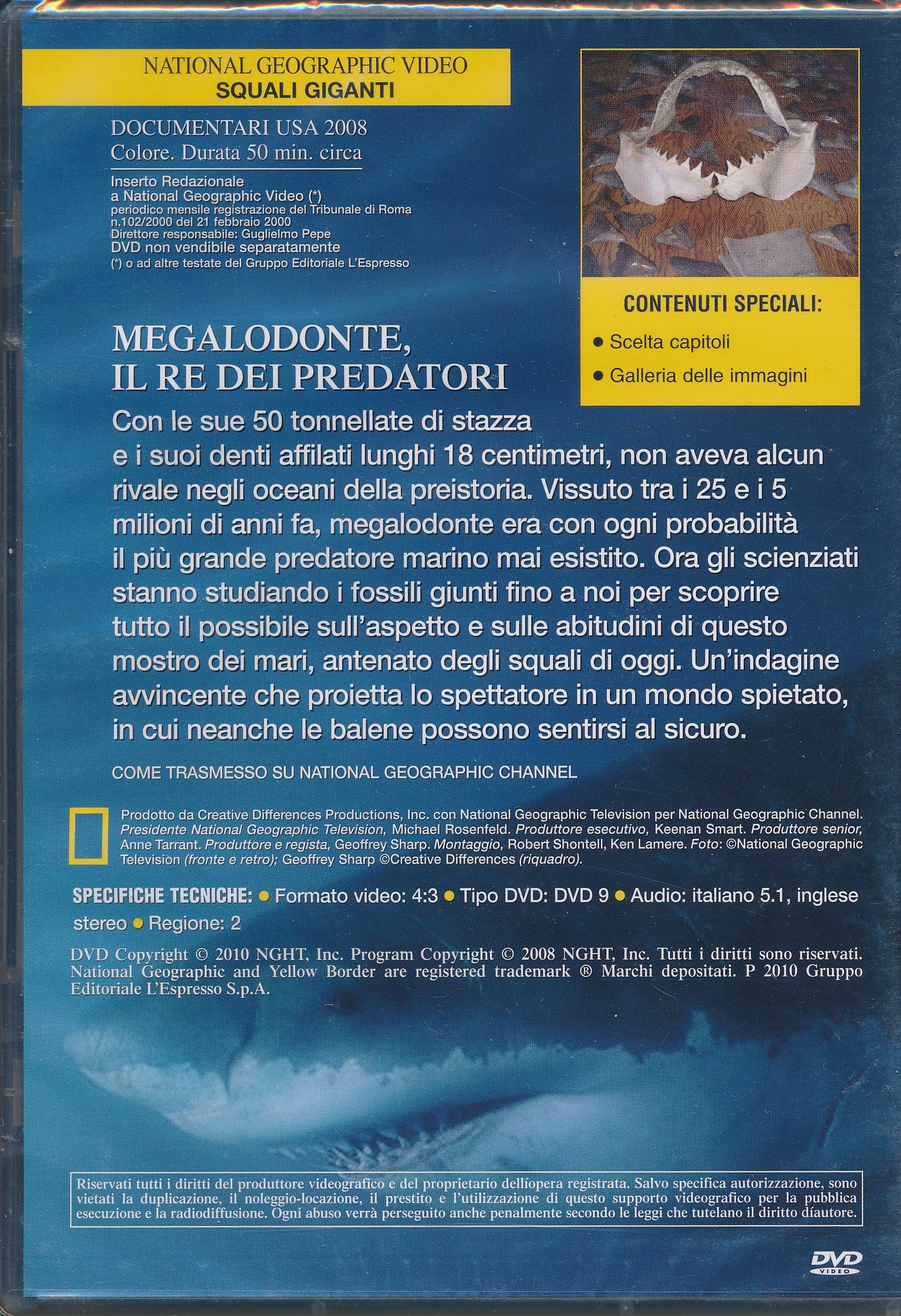 EBOND Killer preistorici squali giganti - National Geographic DVD DB626931
