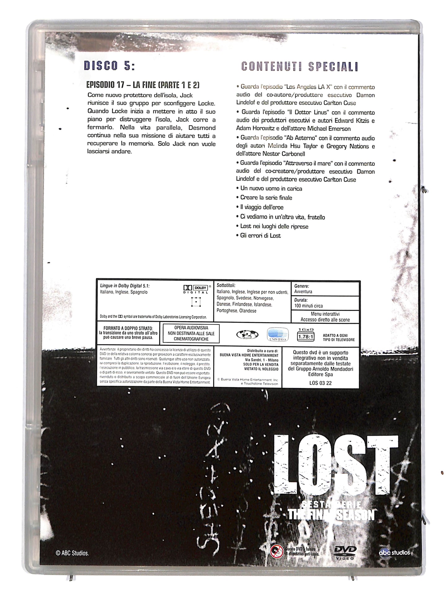 EBOND Lost sesta serie - the final season disco 5 EDITORIALE DVD DB627308