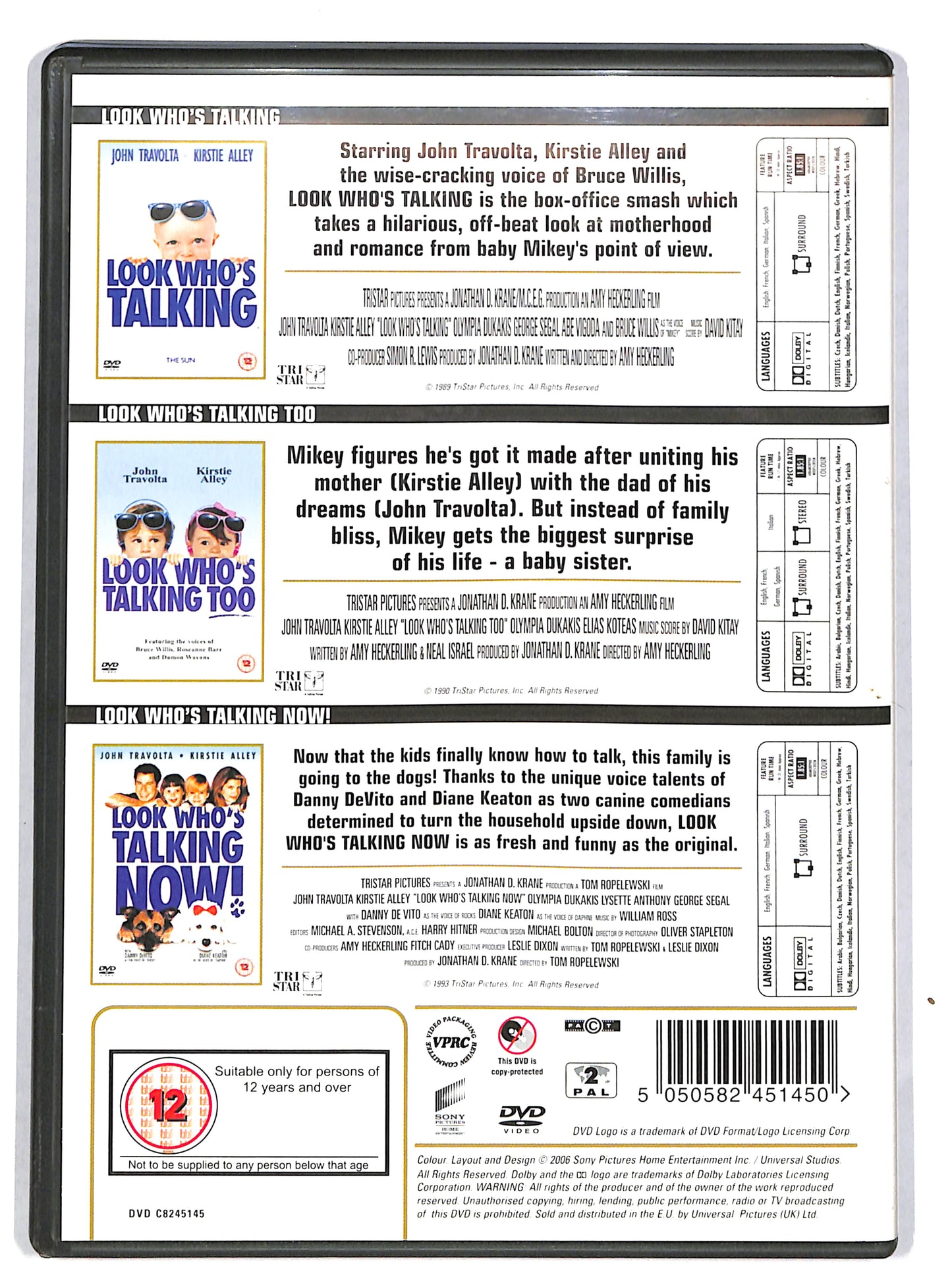 EBOND Look Who's Talking triple collection EDIZIONE UK DVD DB627341