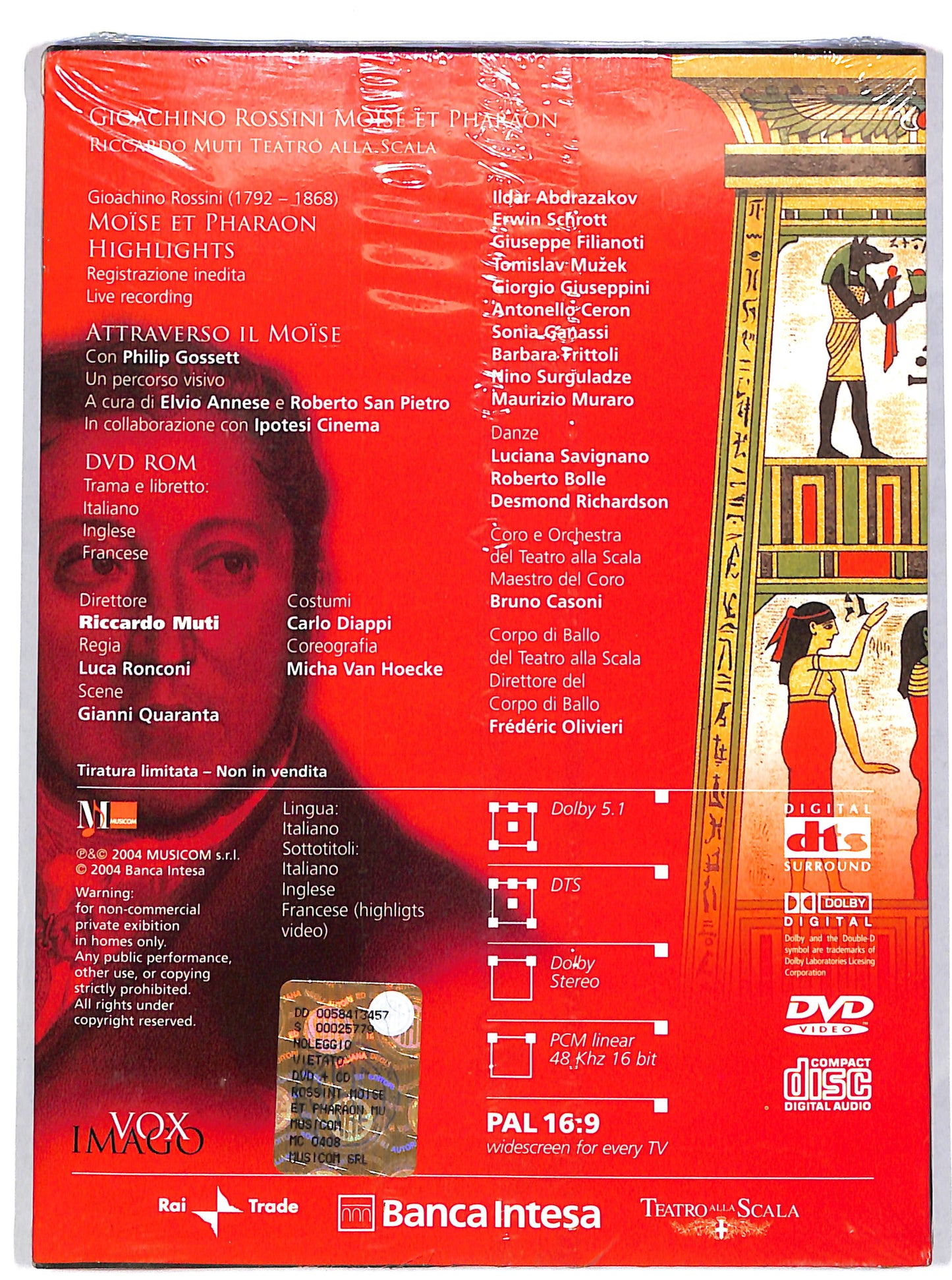 EBOND Gioacchino rossini moise et pharaon EDITORIALE DIGIPACK DVD DB627342