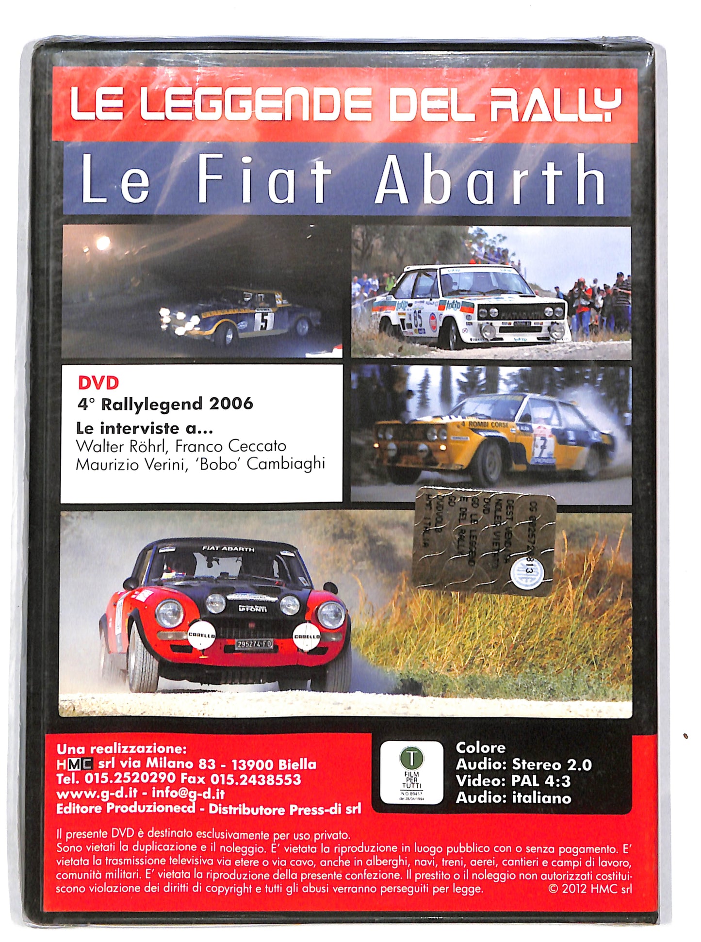 EBOND Le leggende del rally - le fiat abarth vol 3 EDITORIALE DVD DB627350