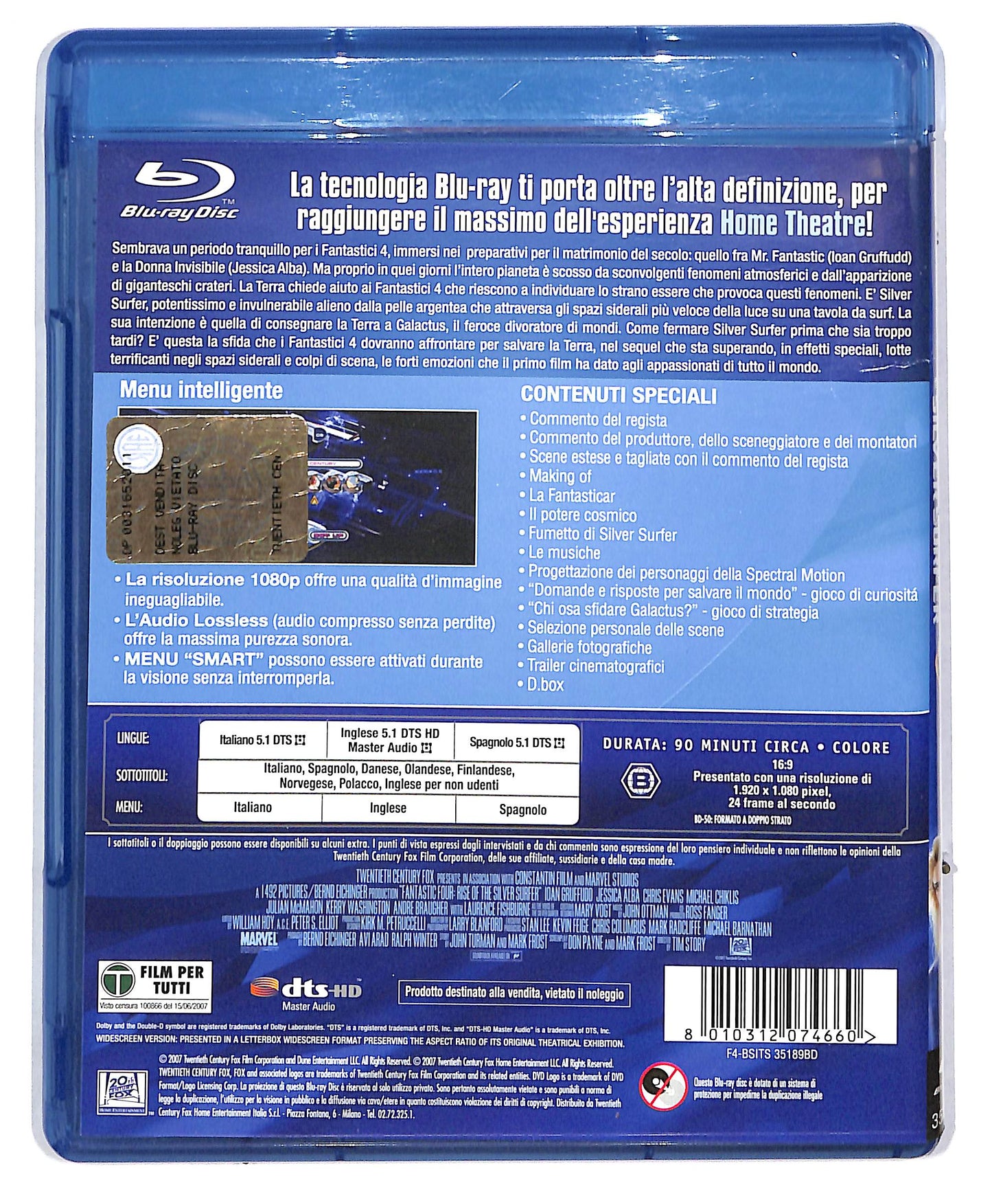 EBOND i fantastici 4 e silver surfer BLURAY DB627355