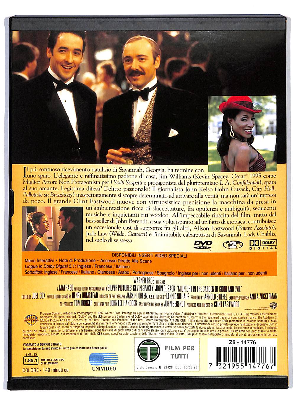 EBOND Mezzanotte nel Giardino del Bene e del Male DVD DB627455