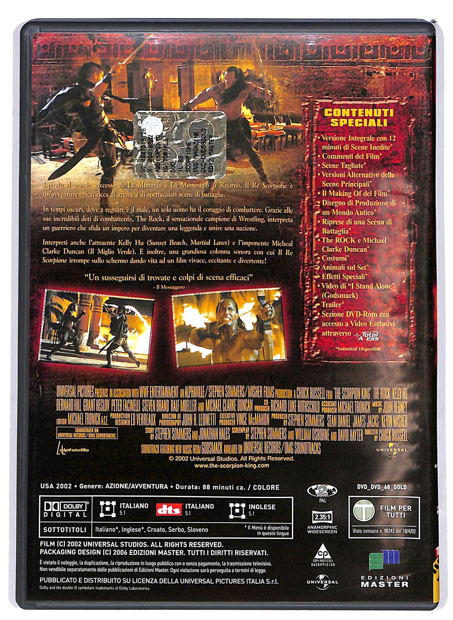 EBOND Il Re Scorpione EDITORIALE DVD DB627463