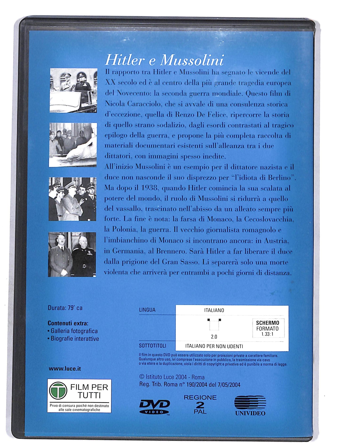 EBOND Novecento vol.22 Hitler e Mussolini DVD DB627618