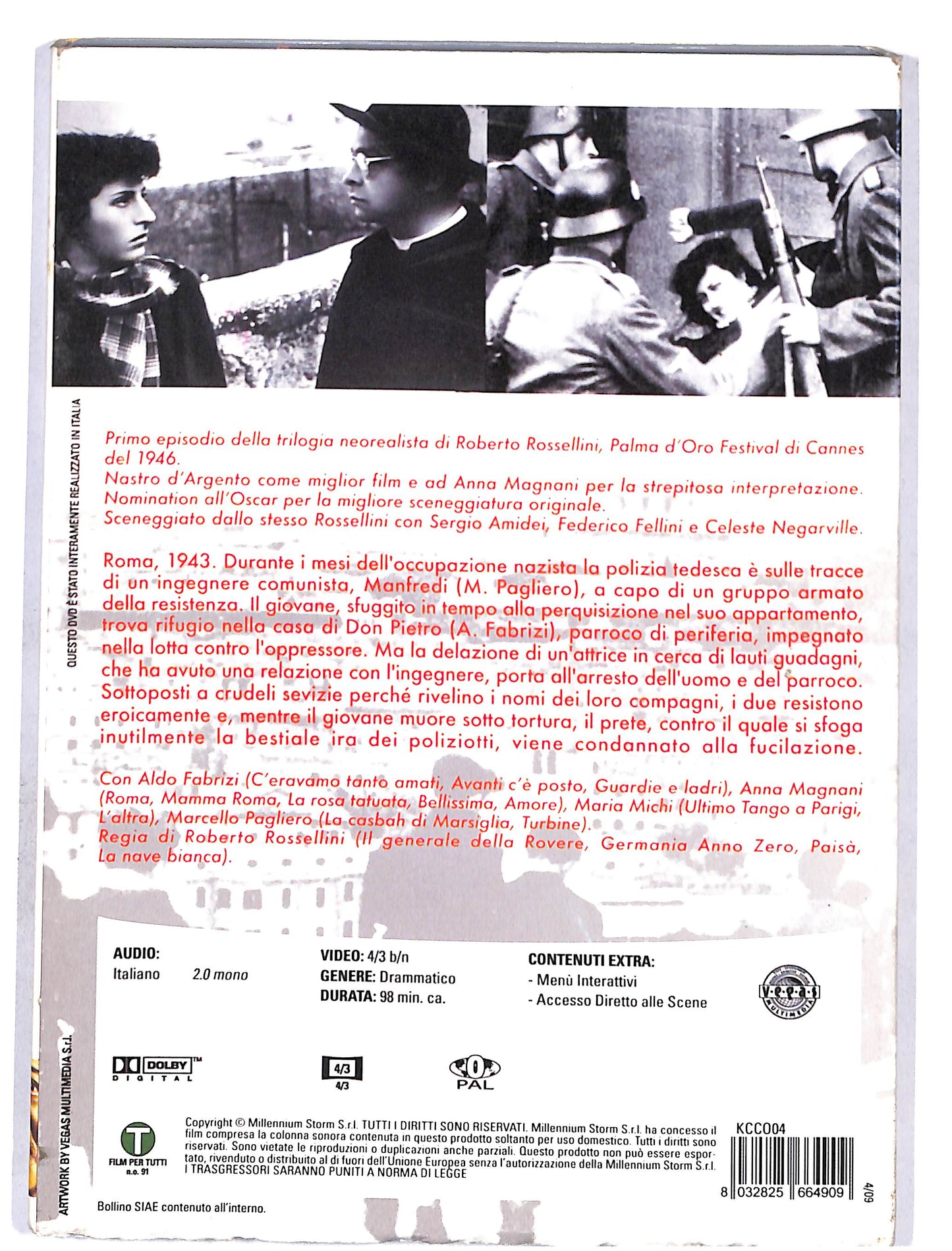 EBOND Roma citta aperta EDIZIONE SPECIALE DVD DB627659