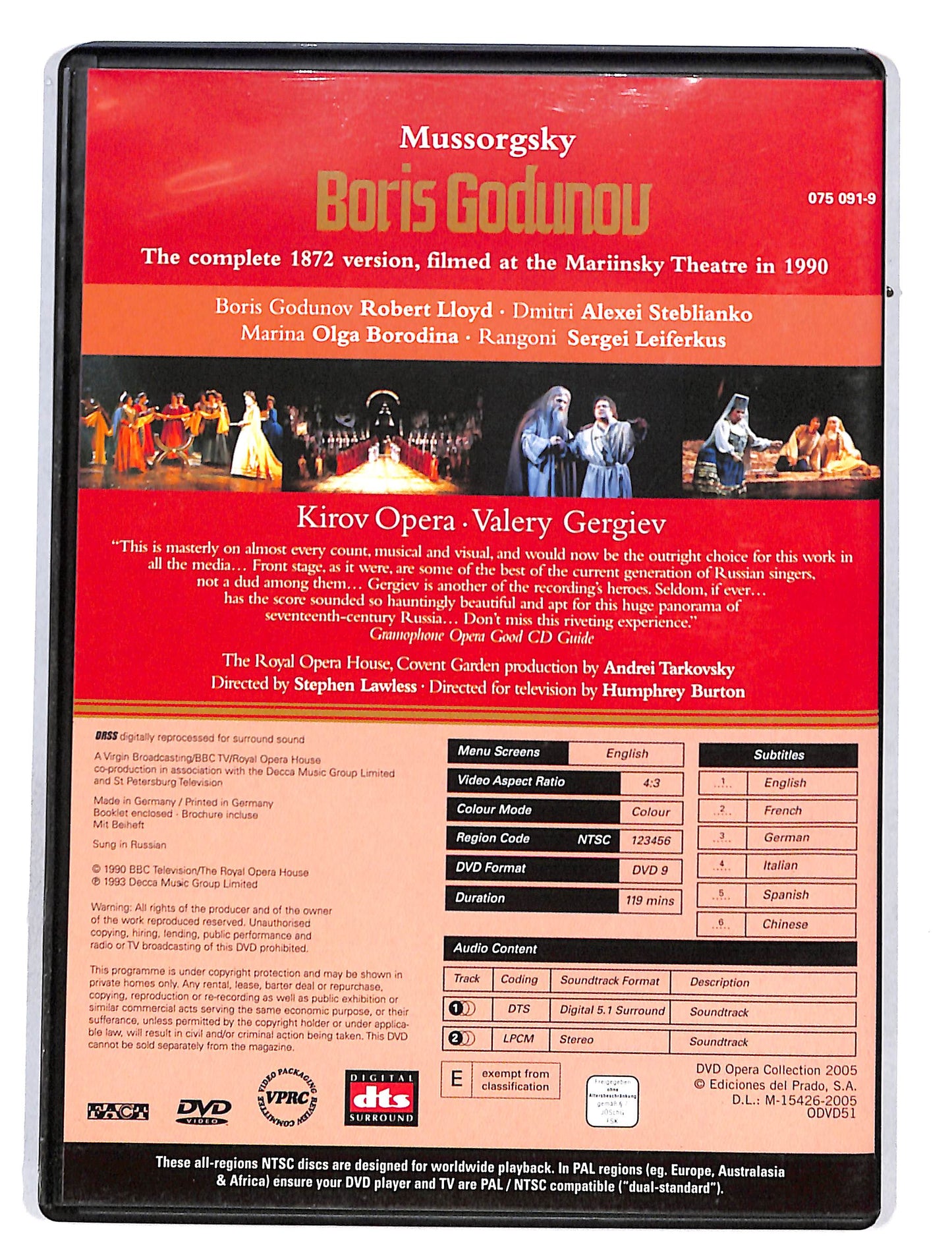 EBOND Dvd Opera Collection Boris Godunov DVD DB628107