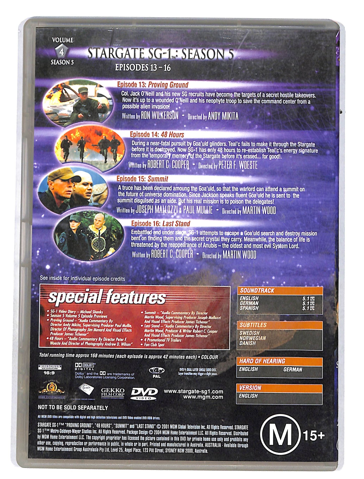 EBOND Stargate Sg.1 Season 5 vol.4 episodi 13-16 DVD DB628110