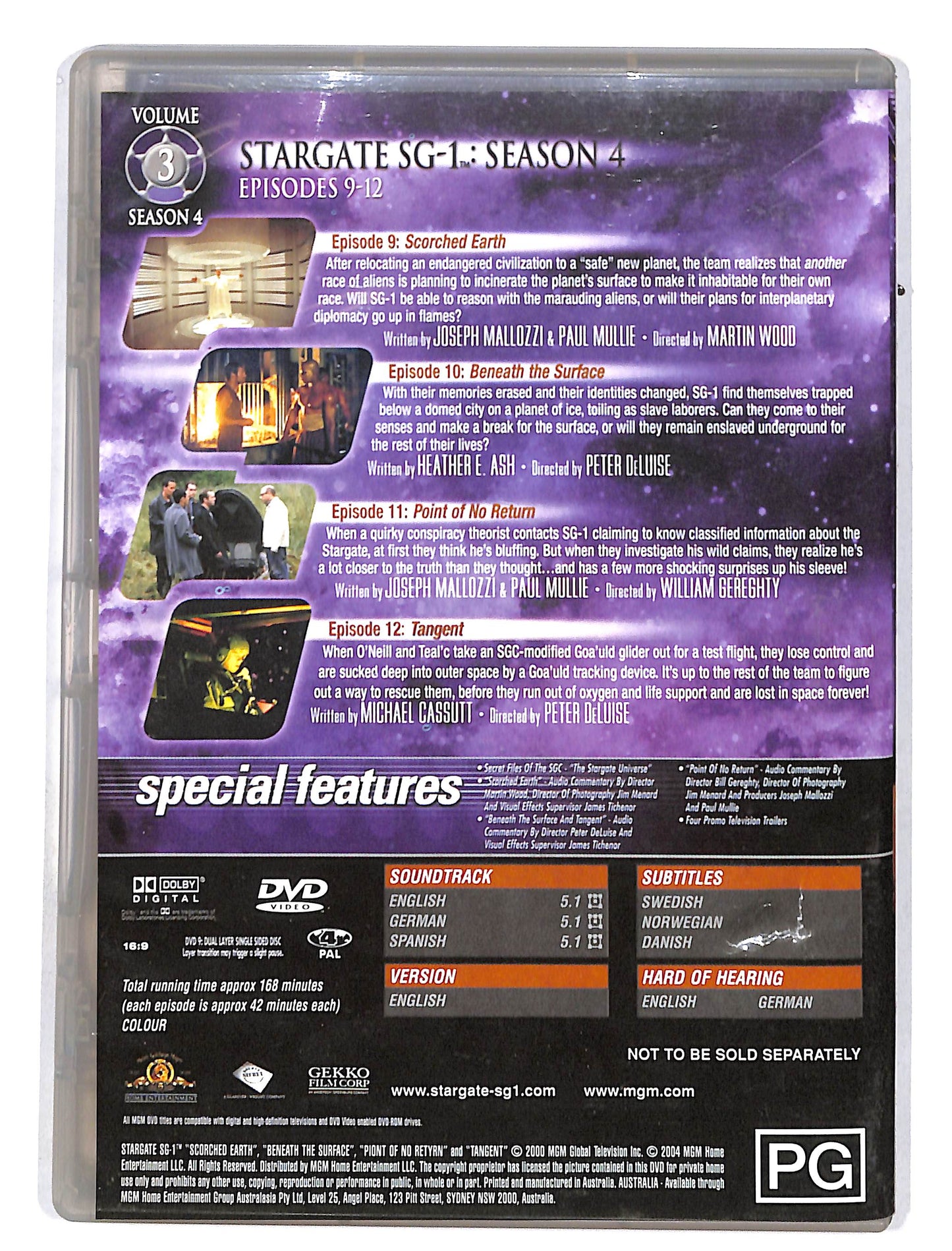 EBOND Stargate Sg.1 Season 4 vol.3 episodes 9-12 DVD DB628115