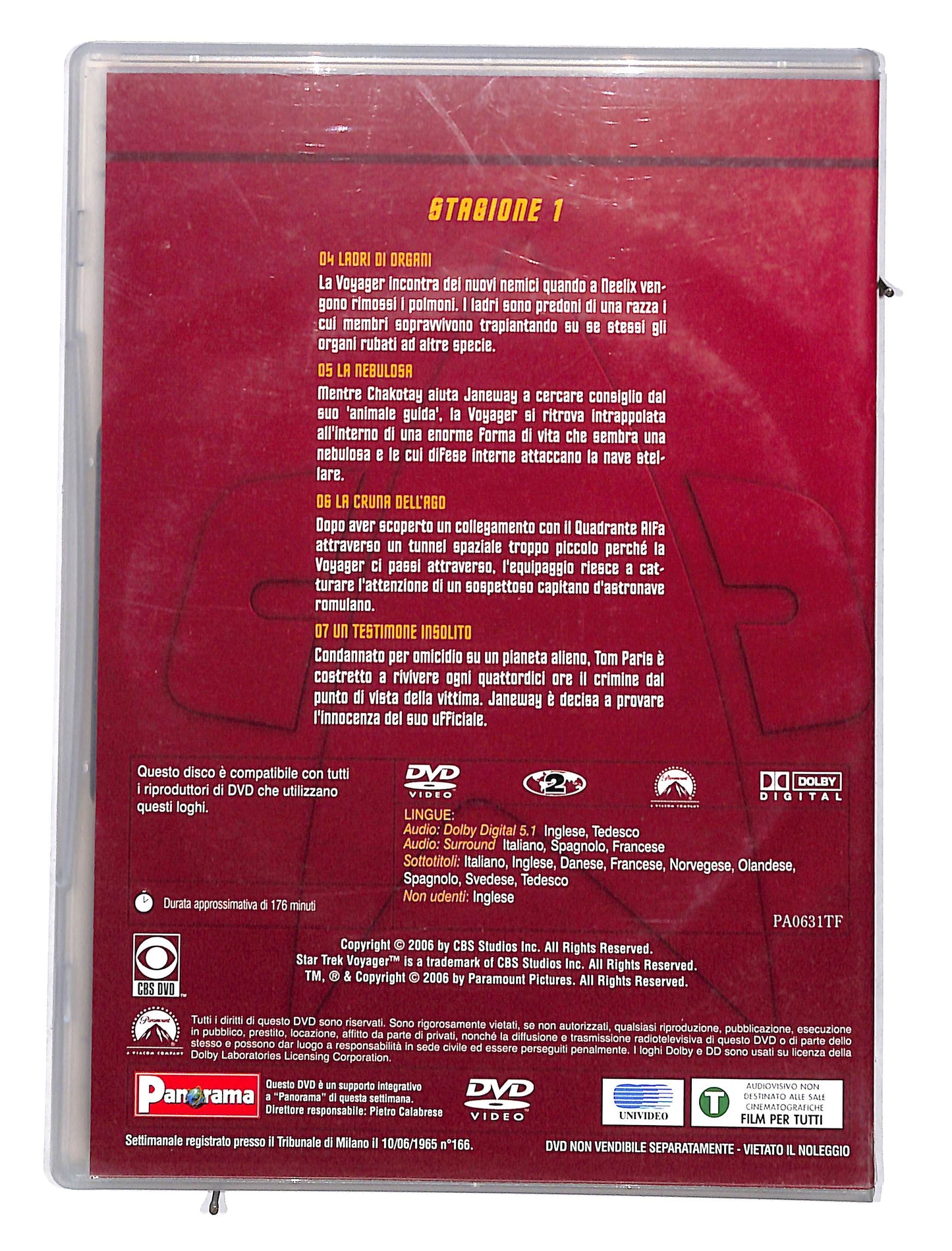 EBOND Star Trek Voyager stagione 1 disco 2 eps 4-7 DVD DB628153