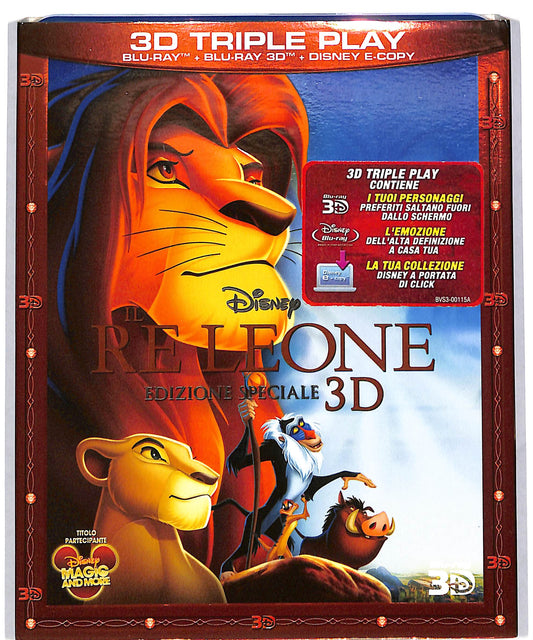 EBOND Il Re leone - BLURAY 3D + E-Copy + BLURAY DB628601