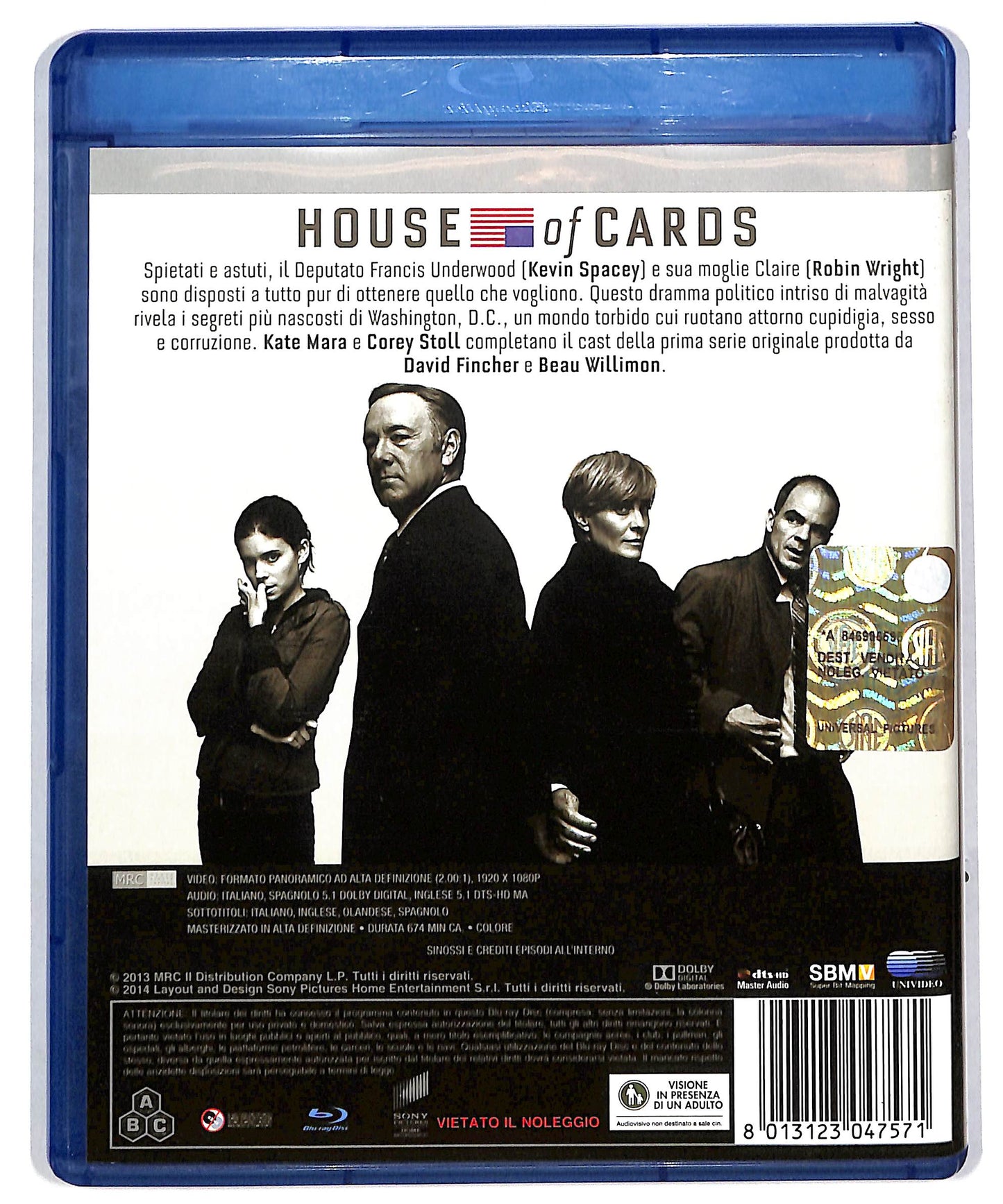 EBOND House Of Cards stagione 1 BLURAY DB628631