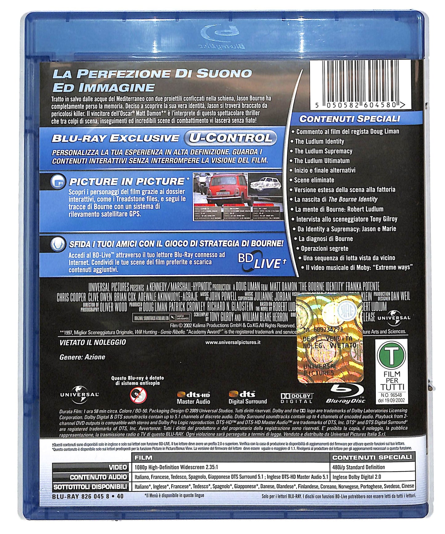 EBOND The Bourne Identity BLURAY DB628658