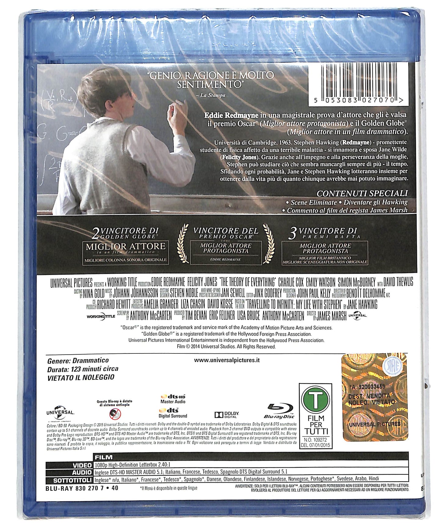 EBOND La teoria del tutto BLURAY DB628667