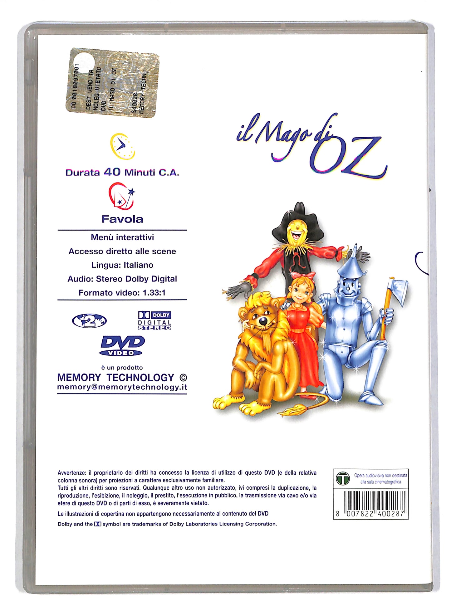 EBOND Le favole piu belle - Il mago di Oz DVD DB628910