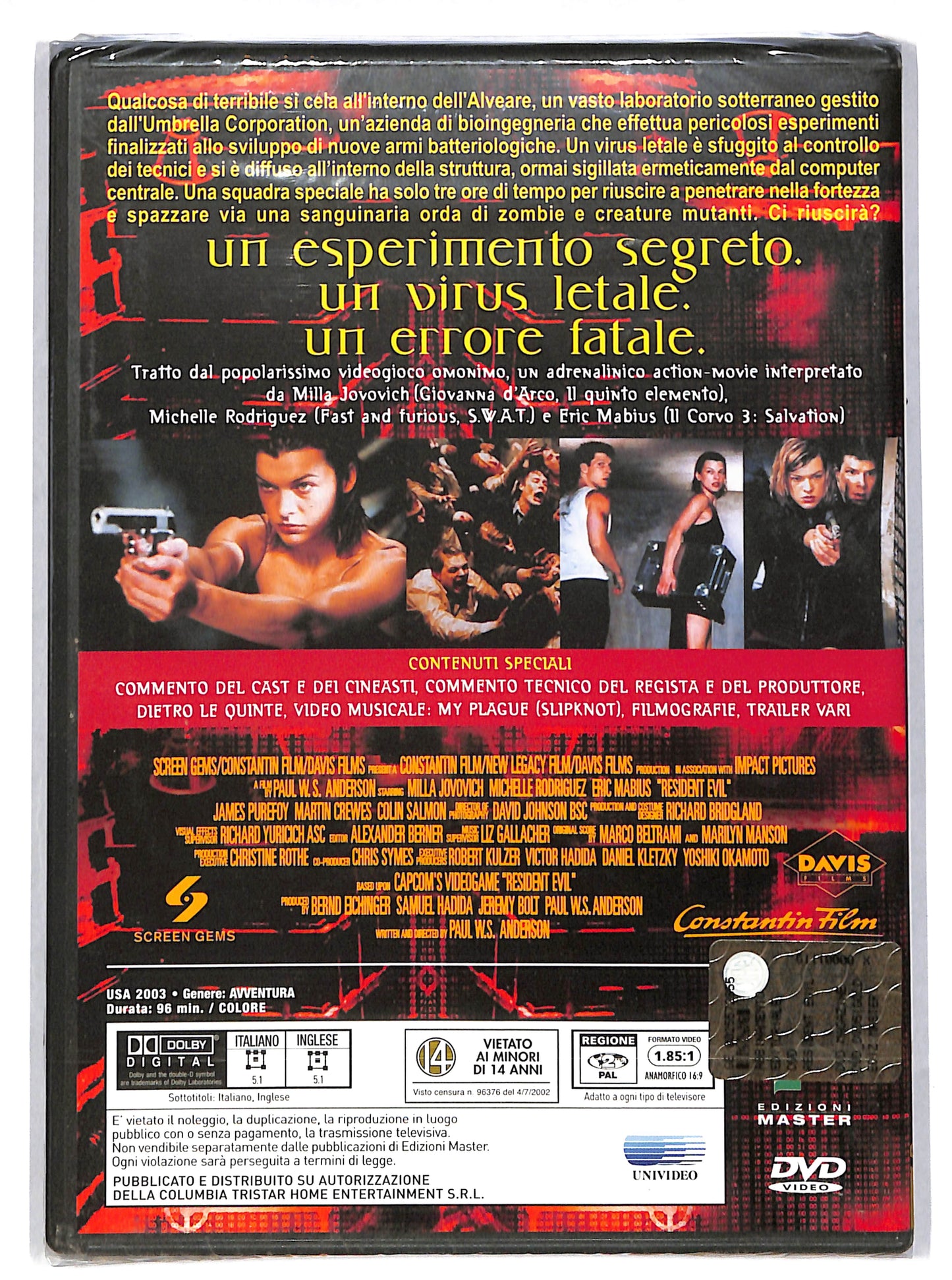 EBOND Resident Evil EDITORIALE DVD DB628923