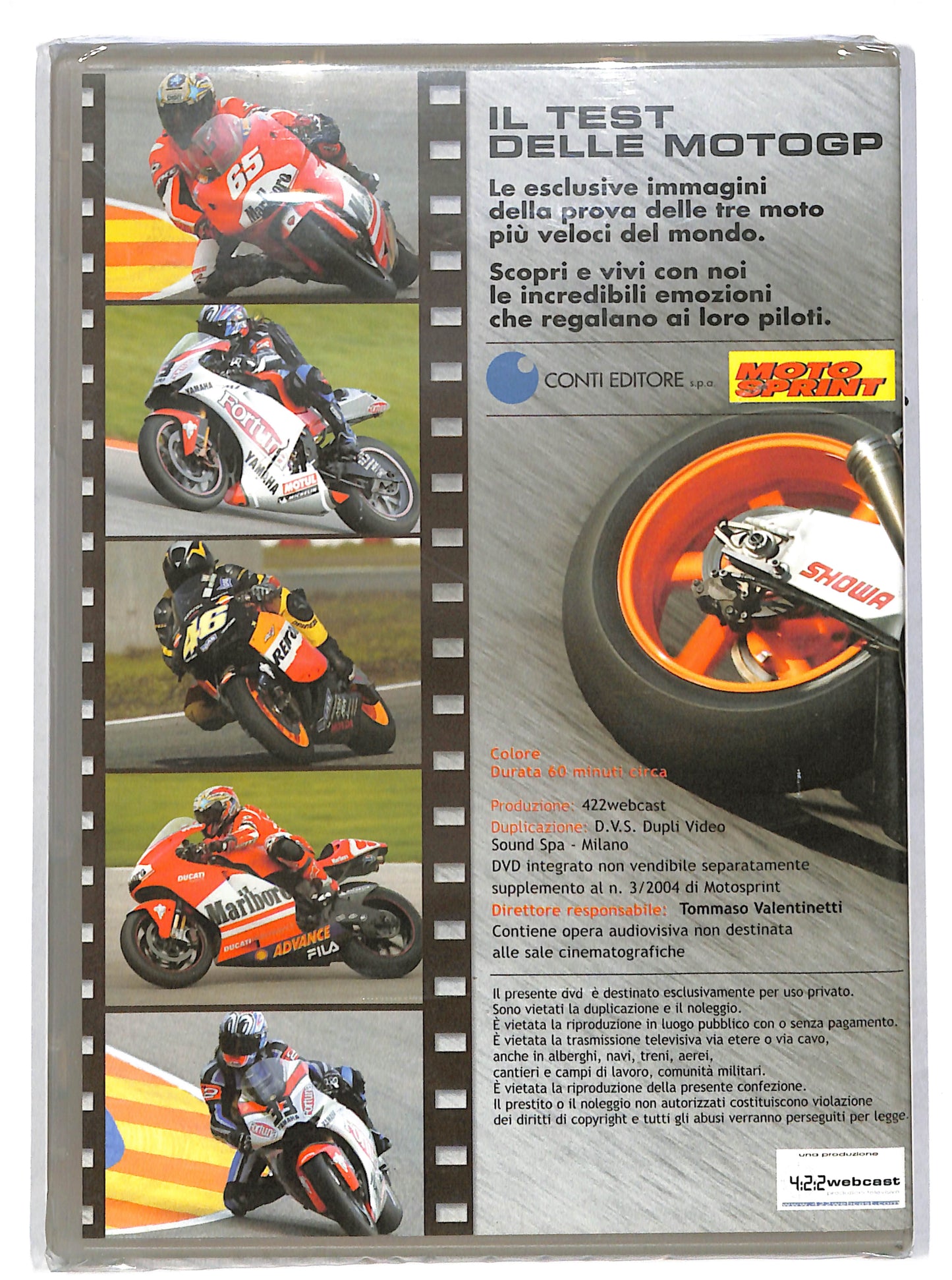 EBOND Il test delle moto gp EDITORIALE DVD DB628935